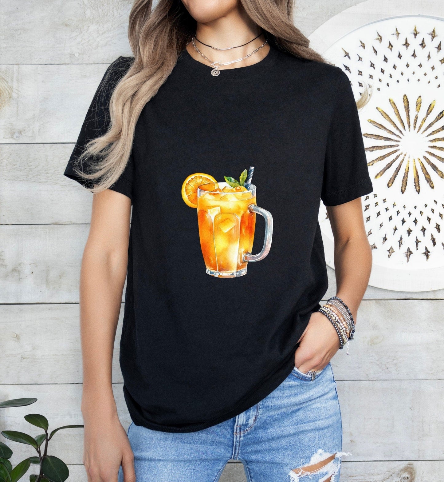 Time Machine Cocktail Groom or Bride Cocktail Bar Shirt - Minimalist Aesthetic T-Shirt for Bachelor or Hen Party - Fun and Chic Design - Raiden Gate Design