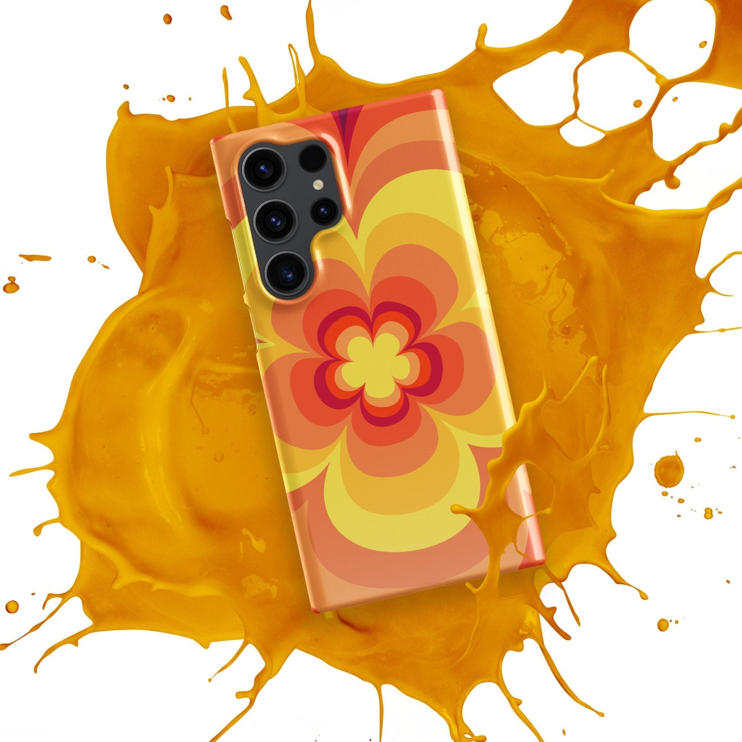 Vibrant Yellow Flowers Samsung Galaxy S24 Ultra Case - Floral Phone Cover - Raiden Gate Design