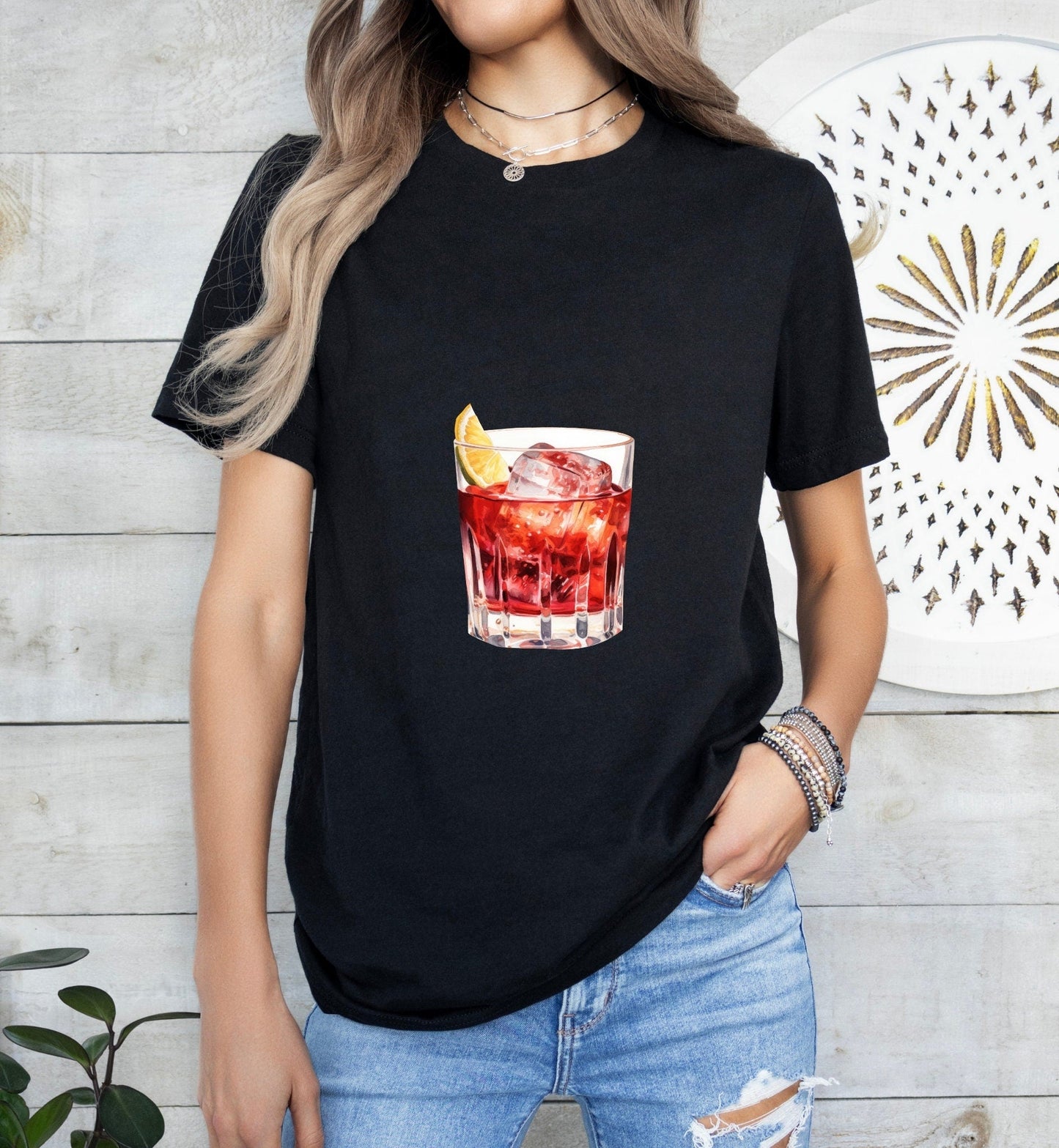 Vieux Carre Cocktail Groom or Bride Cocktail Bar Shirt - Minimalist Aesthetic T-Shirt for Bachelor or Hen Party - Fun and Chic Design - Raiden Gate Design