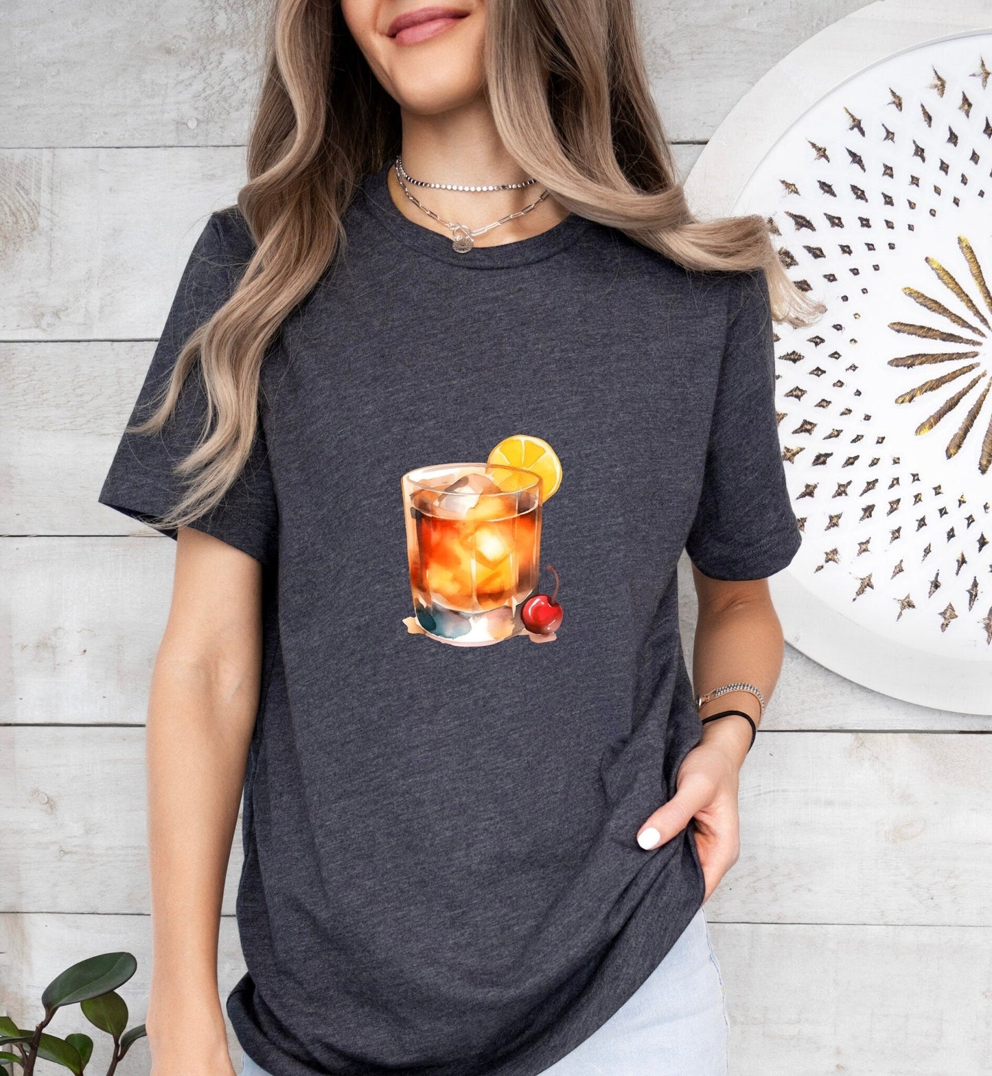 Whiskey Sour Cocktail Groom or Bride Cocktail Bar Shirt - Minimalist Aesthetic T-Shirt for Bachelor or Hen Party - Fun and Chic Design - Raiden Gate Design