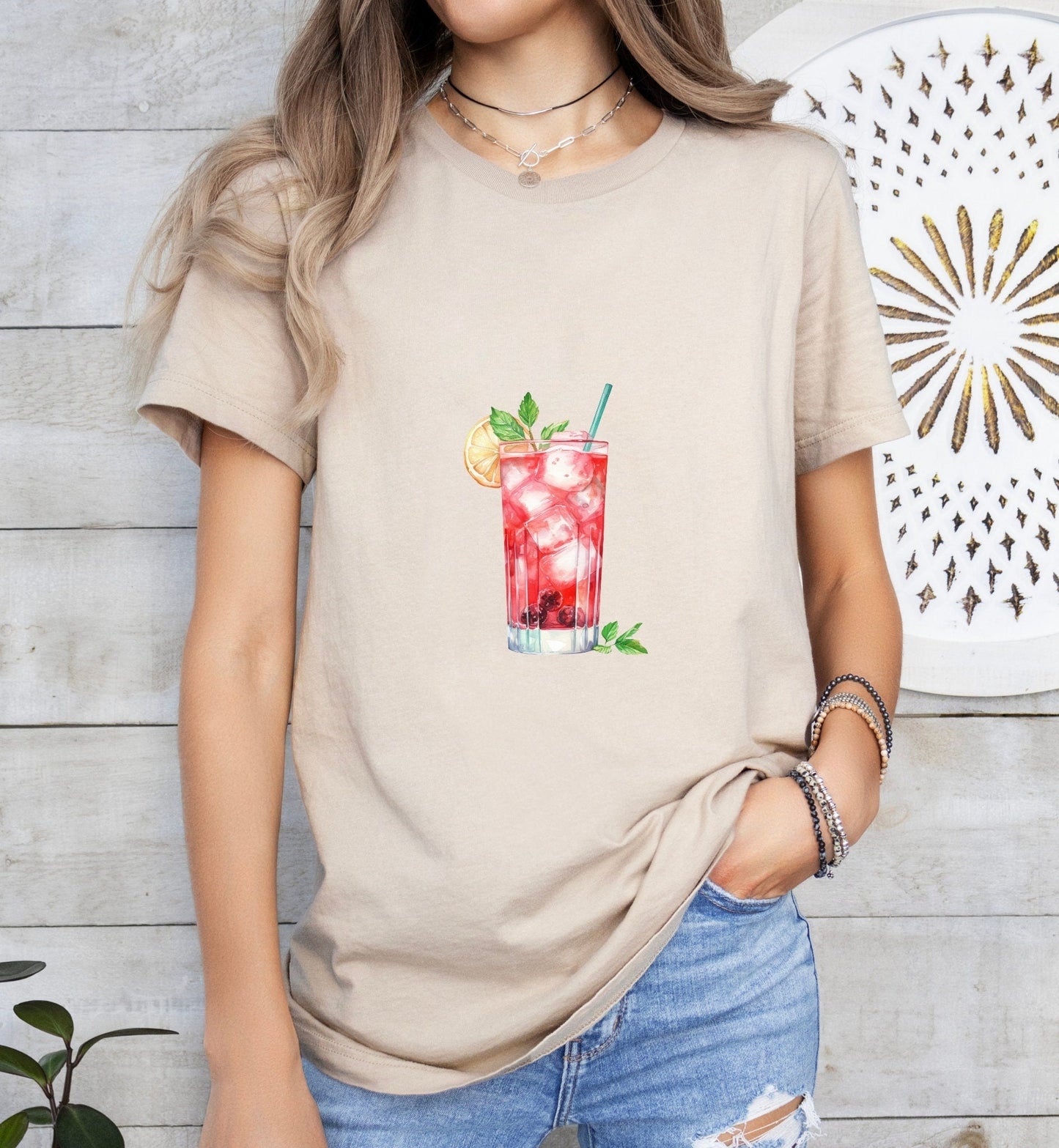 Woo Woo Cocktail Groom or Bride Cocktail Bar Shirt - Minimalist Aesthetic T-Shirt for Bachelor or Hen Party - Fun and Chic Design - Raiden Gate Design