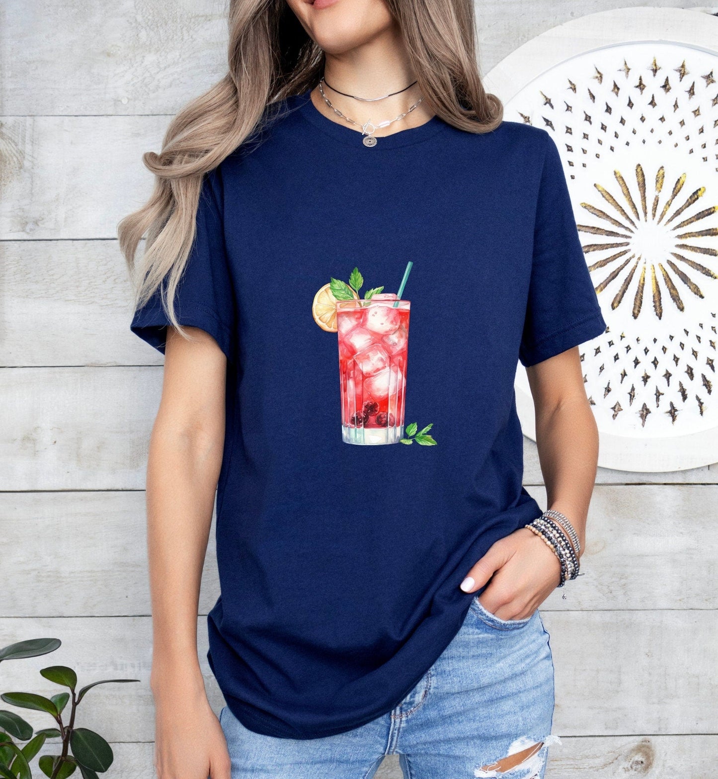 Woo Woo Cocktail Groom or Bride Cocktail Bar Shirt - Minimalist Aesthetic T-Shirt for Bachelor or Hen Party - Fun and Chic Design - Raiden Gate Design