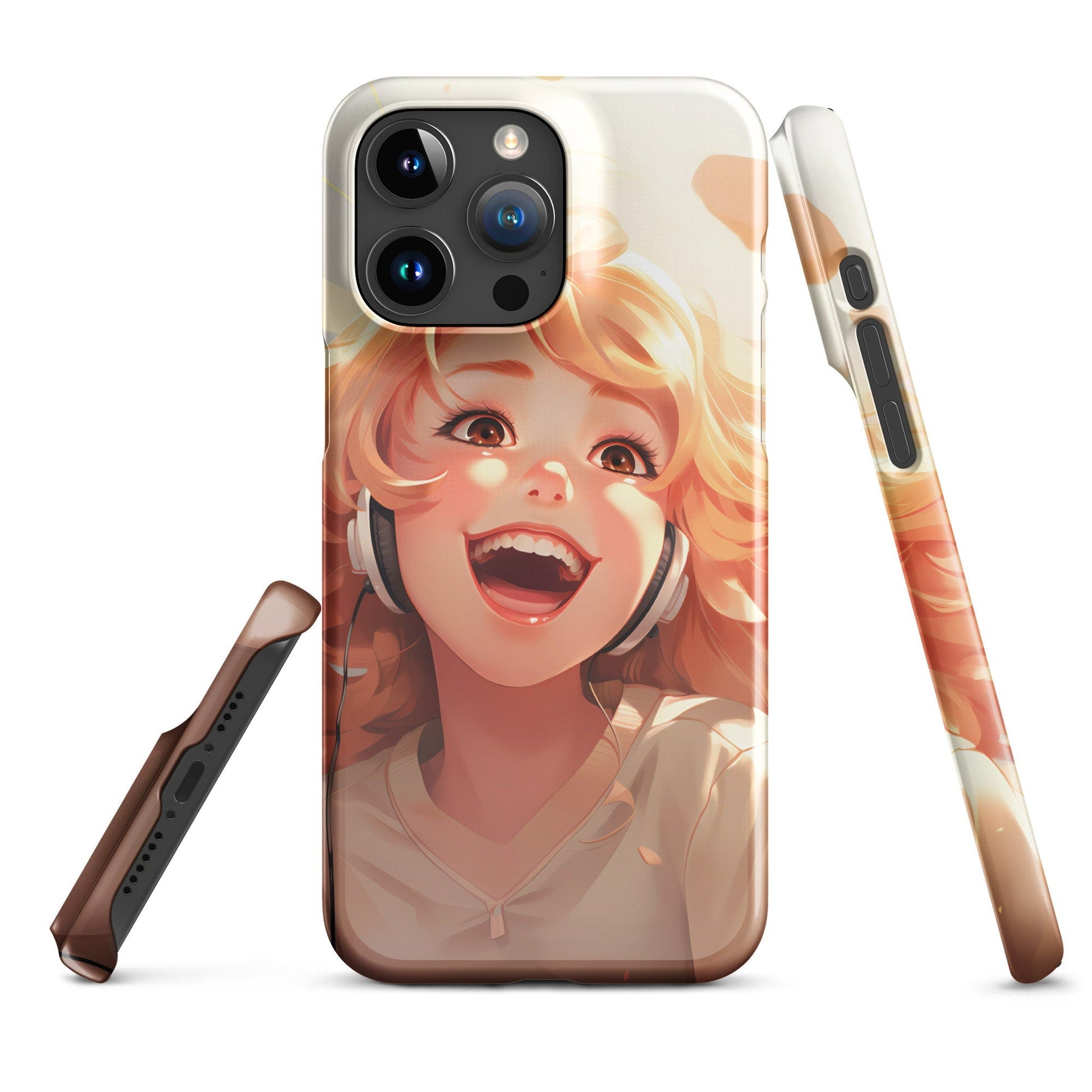 Anime Phone Case – Hot Ginger Hair Girl Picture, Protective iPhone Snap Case, Perfect Gift for Anime Lovers - Raiden Gate Design