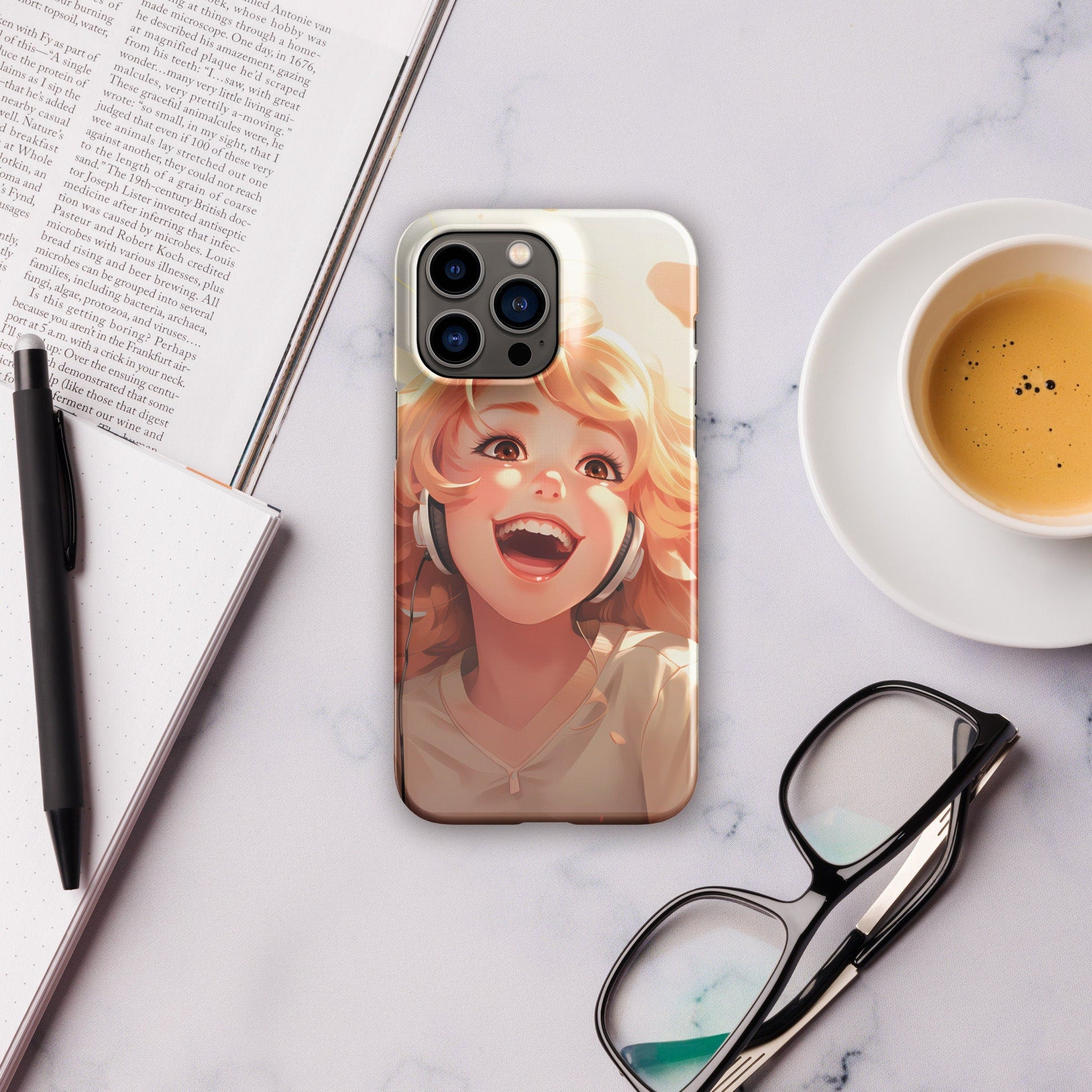 Anime Phone Case – Hot Ginger Hair Girl Picture, Protective iPhone Snap Case, Perfect Gift for Anime Lovers - Raiden Gate Design