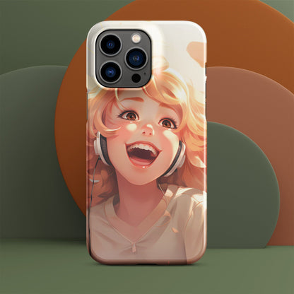 Anime Phone Case – Hot Ginger Hair Girl Picture, Protective iPhone Snap Case, Perfect Gift for Anime Lovers - Raiden Gate Design