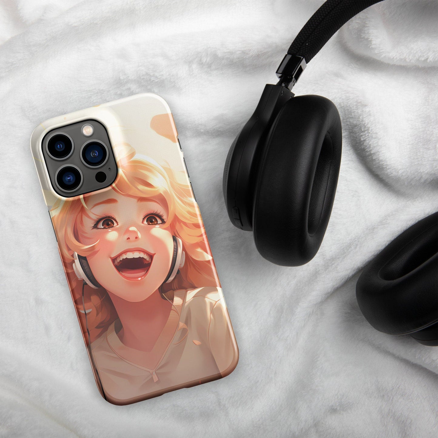 Anime Phone Case – Hot Ginger Hair Girl Picture, Protective iPhone Snap Case, Perfect Gift for Anime Lovers - Raiden Gate Design
