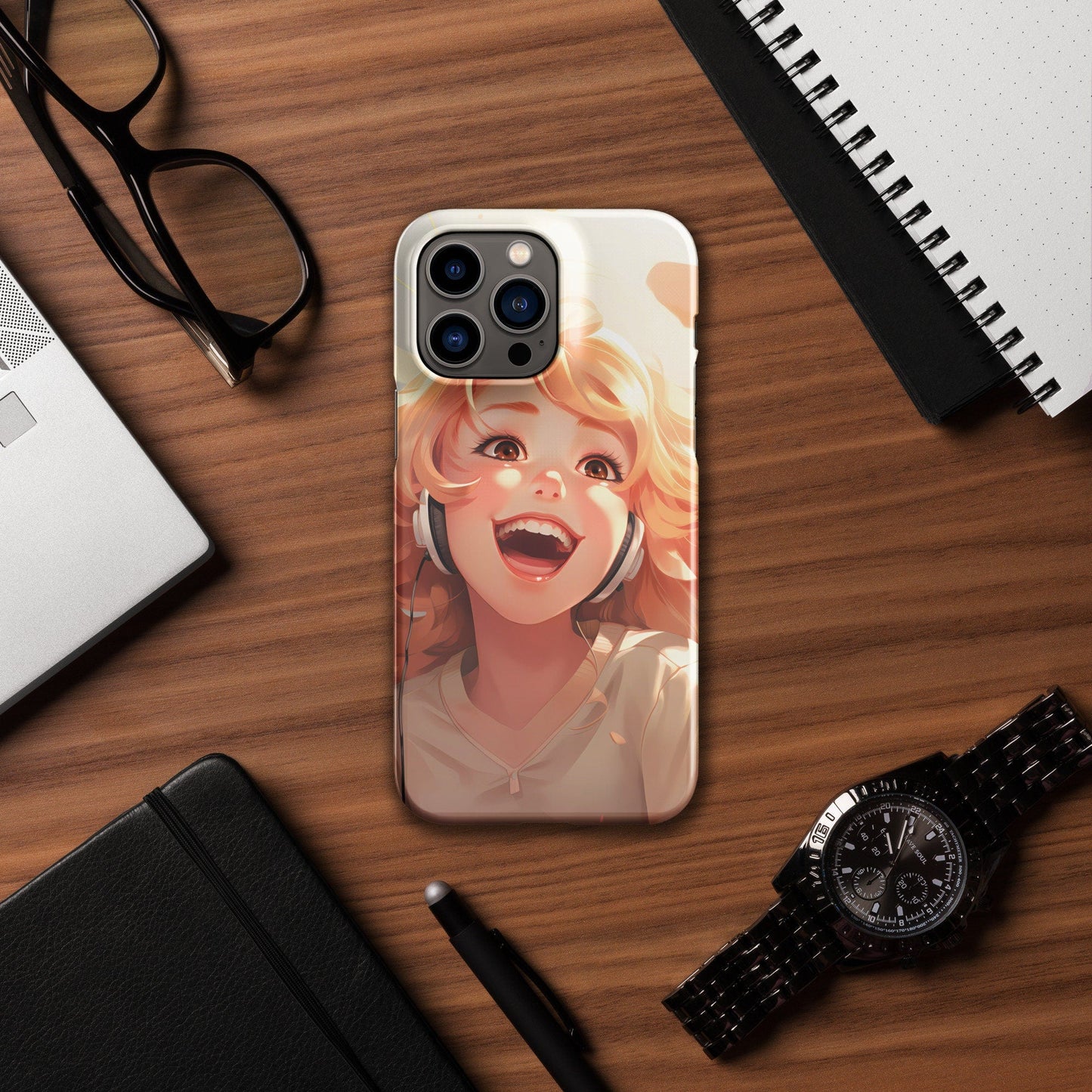 Anime Phone Case – Hot Ginger Hair Girl Picture, Protective iPhone Snap Case, Perfect Gift for Anime Lovers - Raiden Gate Design