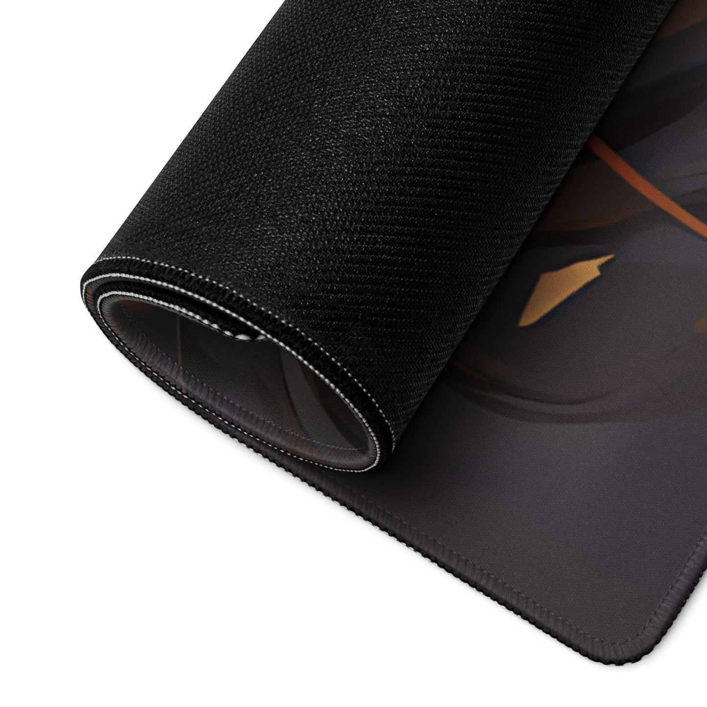 Black Hair Anime Girl with Golden Sparkles Gaming Mousepad | Desk Mat | Large Mouse Pad - Raiden Gate Design