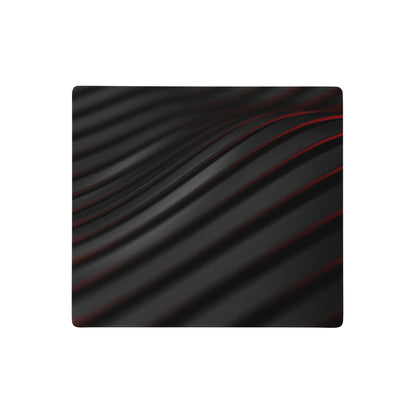 Black Red Waves Gaming Mousepad | Desk Mat | Gamer Gift | Desk Accessories | Large Mouse Pad - Raiden Gate Design