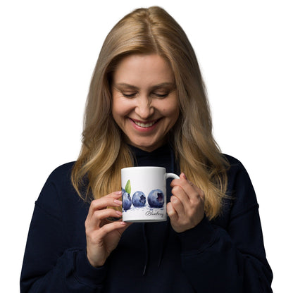 Blueberry Herbal Tea Mug | Teacup | Ceramic Tea Mug | Gifts for Her | Birthday Gift - Raiden Gate Design
