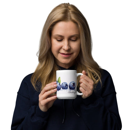 Blueberry Herbal Tea Mug | Teacup | Ceramic Tea Mug | Gifts for Her | Birthday Gift - Raiden Gate Design
