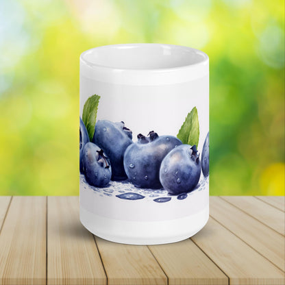 Blueberry Herbal Tea Mug | Teacup | Ceramic Tea Mug | Gifts for Her | Birthday Gift - Raiden Gate Design