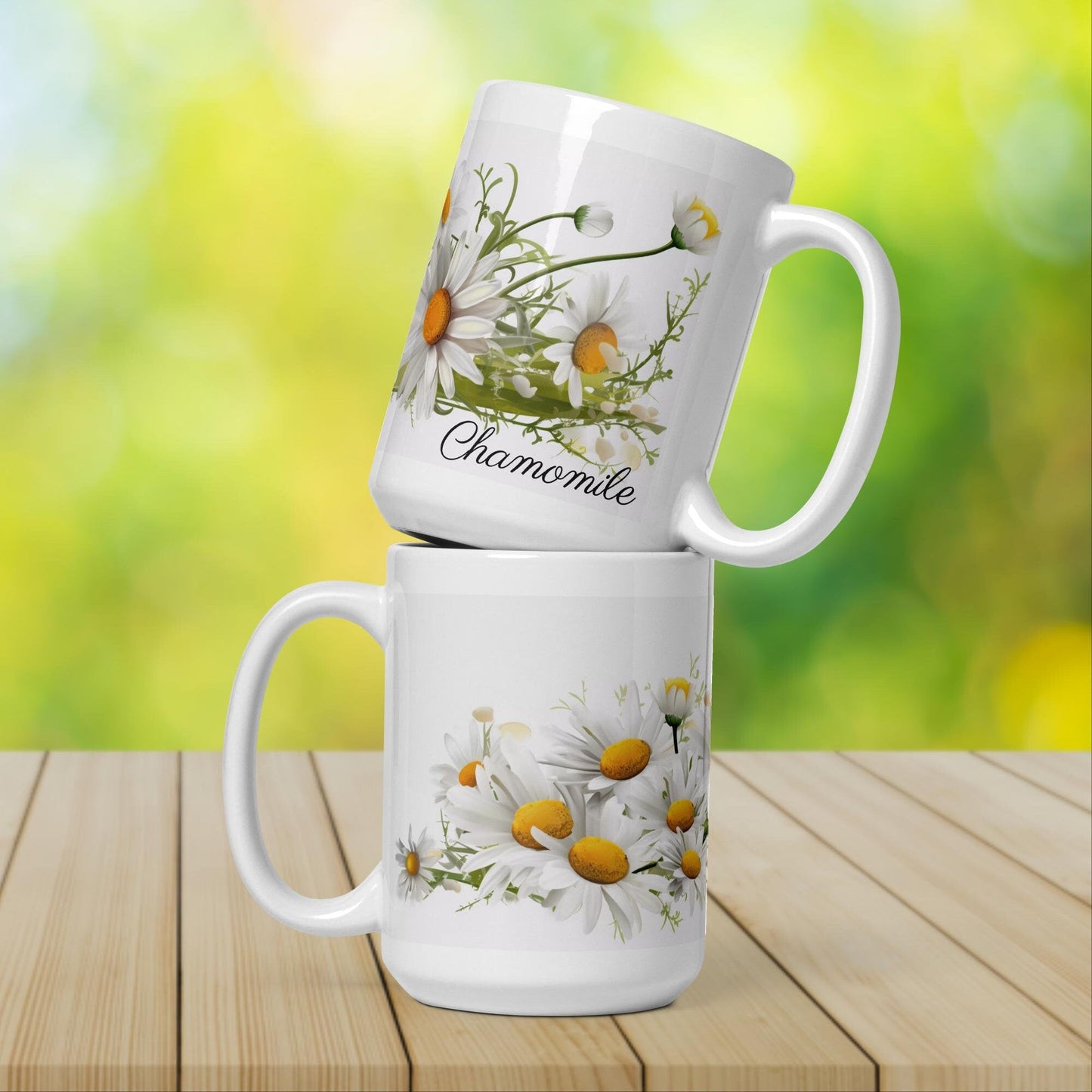 Chamomile Herbal Tea Mug | Teacup | Ceramic Tea Mug | Gifts for Her | Birthday Gift - Raiden Gate Design