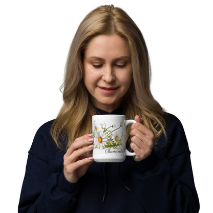 Chamomile Herbal Tea Mug | Teacup | Ceramic Tea Mug | Gifts for Her | Birthday Gift - Raiden Gate Design