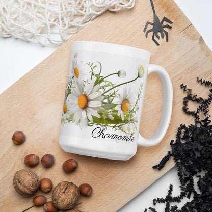 Chamomile Herbal Tea Mug | Teacup | Ceramic Tea Mug | Gifts for Her | Birthday Gift - Raiden Gate Design