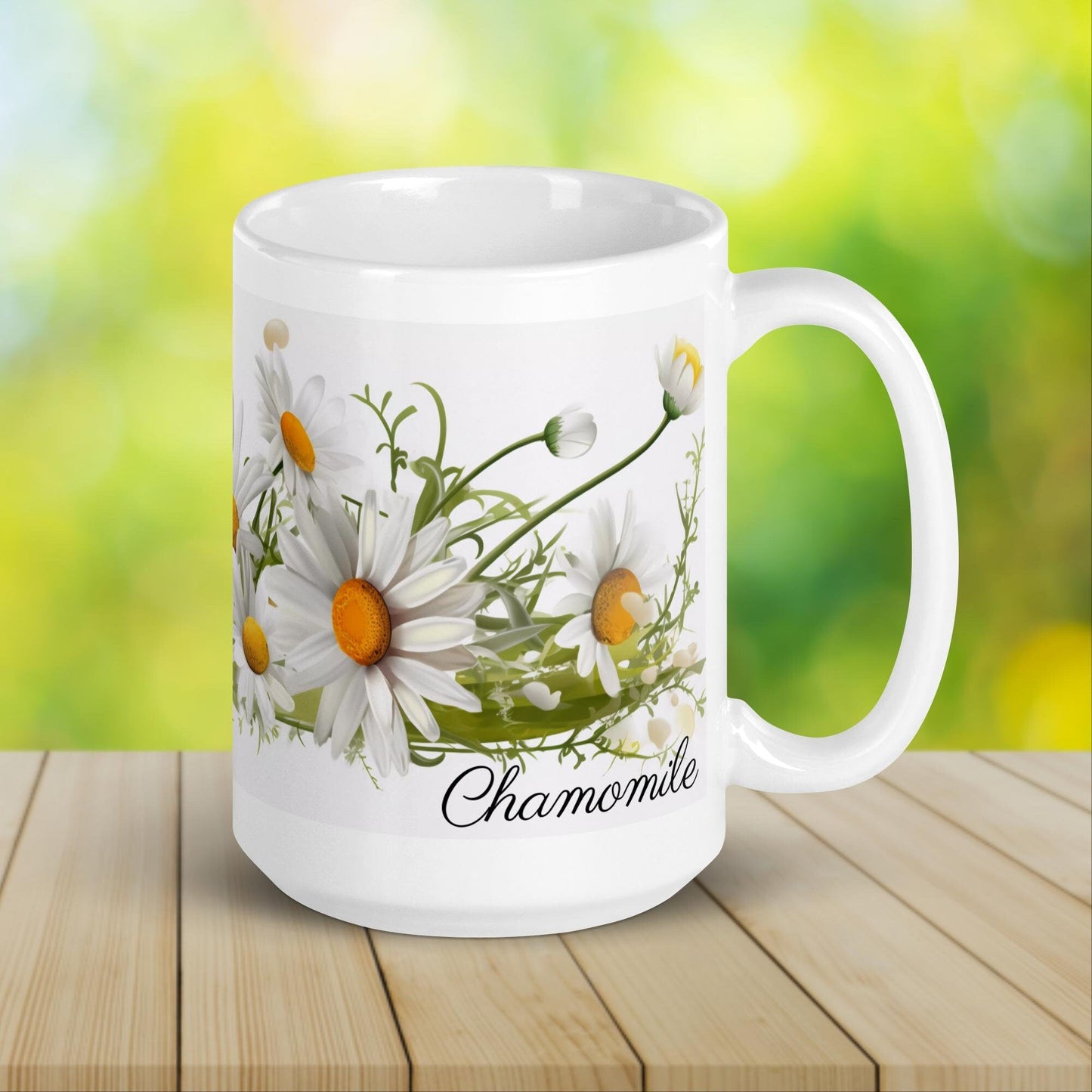 Chamomile Herbal Tea Mug | Teacup | Ceramic Tea Mug | Gifts for Her | Birthday Gift - Raiden Gate Design