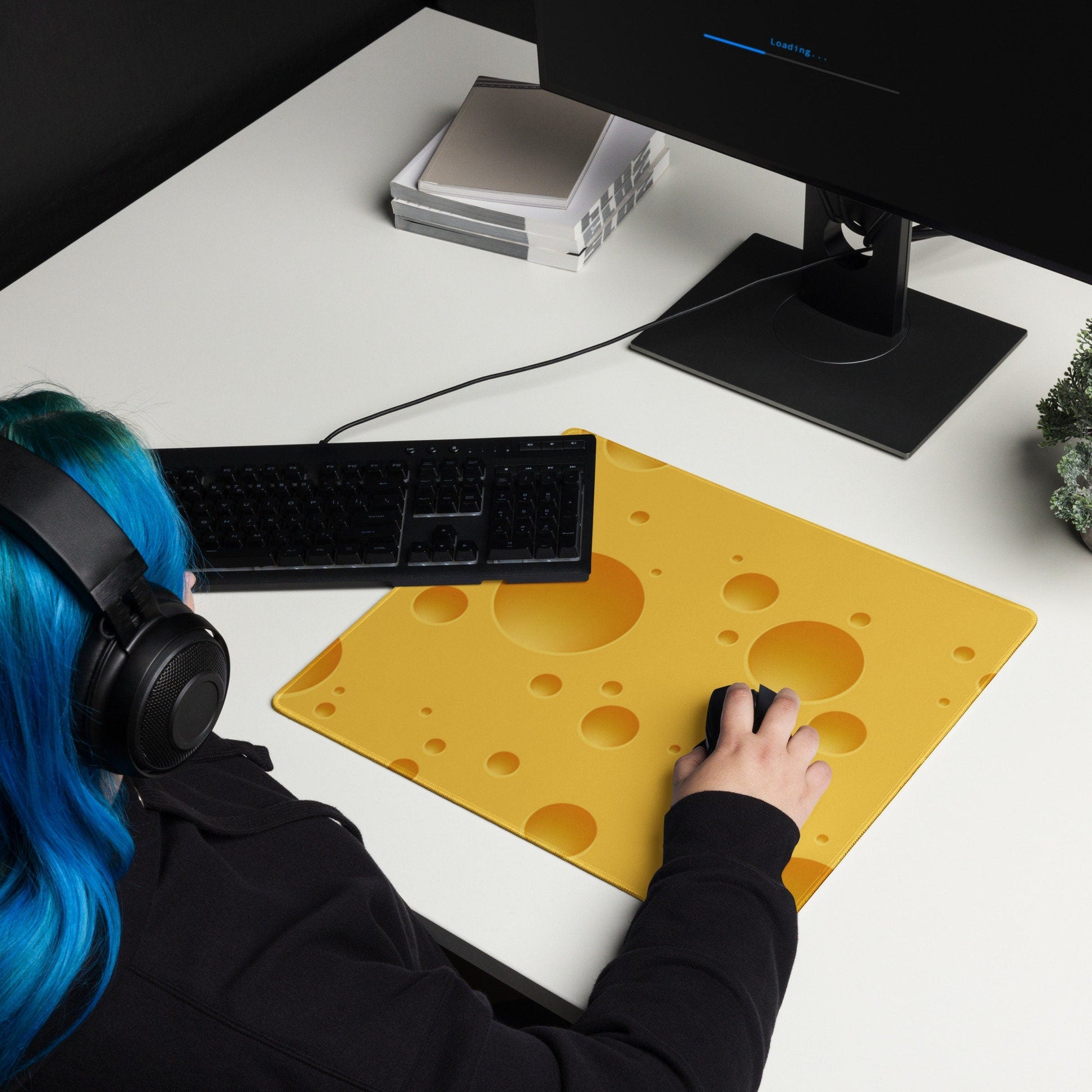 Cheese Photo Gaming Mousepad | Desk Mat | Gamer Gift | Desk Accessories | Large Mouse Pad - Raiden Gate Design