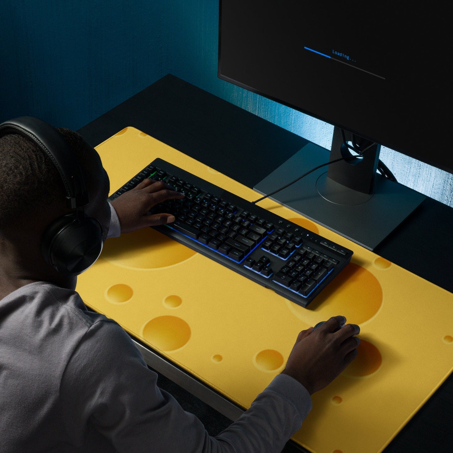 Cheese Photo Gaming Mousepad | Desk Mat | Gamer Gift | Desk Accessories | Large Mouse Pad - Raiden Gate Design