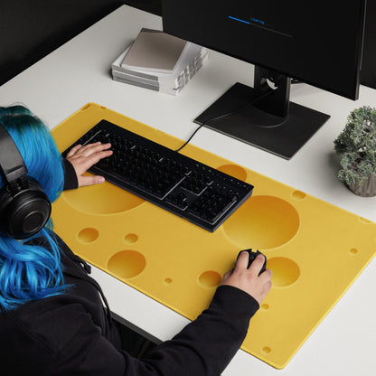Cheese Photo Gaming Mousepad | Desk Mat | Gamer Gift | Desk Accessories | Large Mouse Pad - Raiden Gate Design