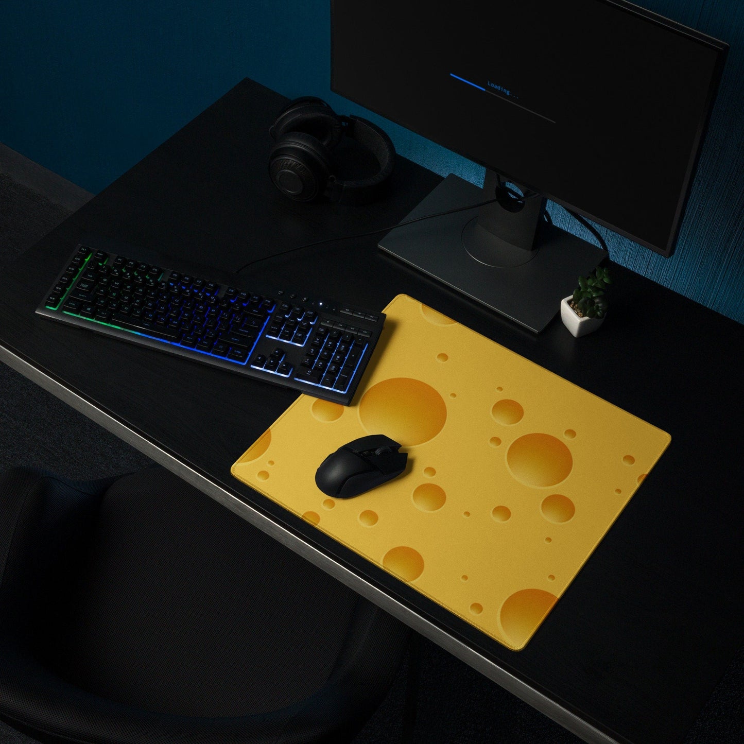Cheese Photo Gaming Mousepad | Desk Mat | Gamer Gift | Desk Accessories | Large Mouse Pad - Raiden Gate Design