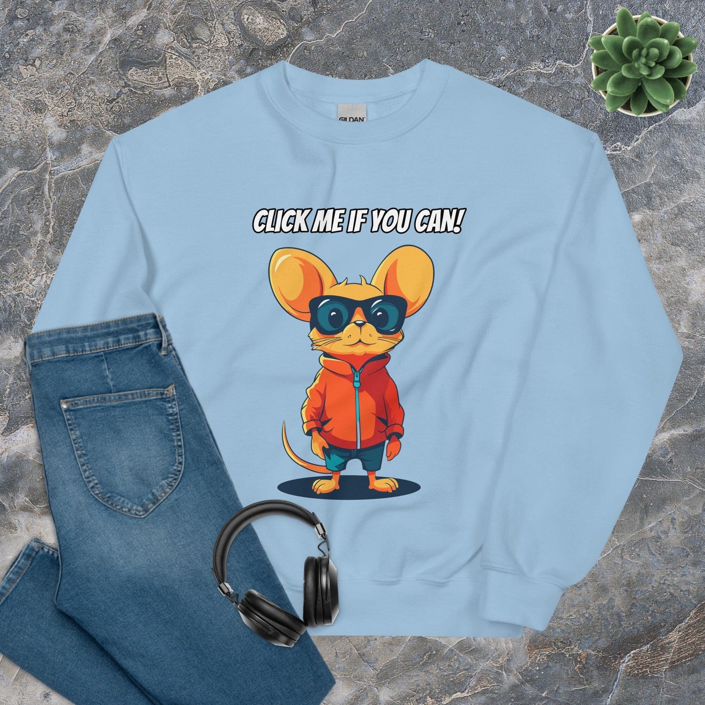 Click Me If You Can Developer Sweatshirt - Raiden Gate Design