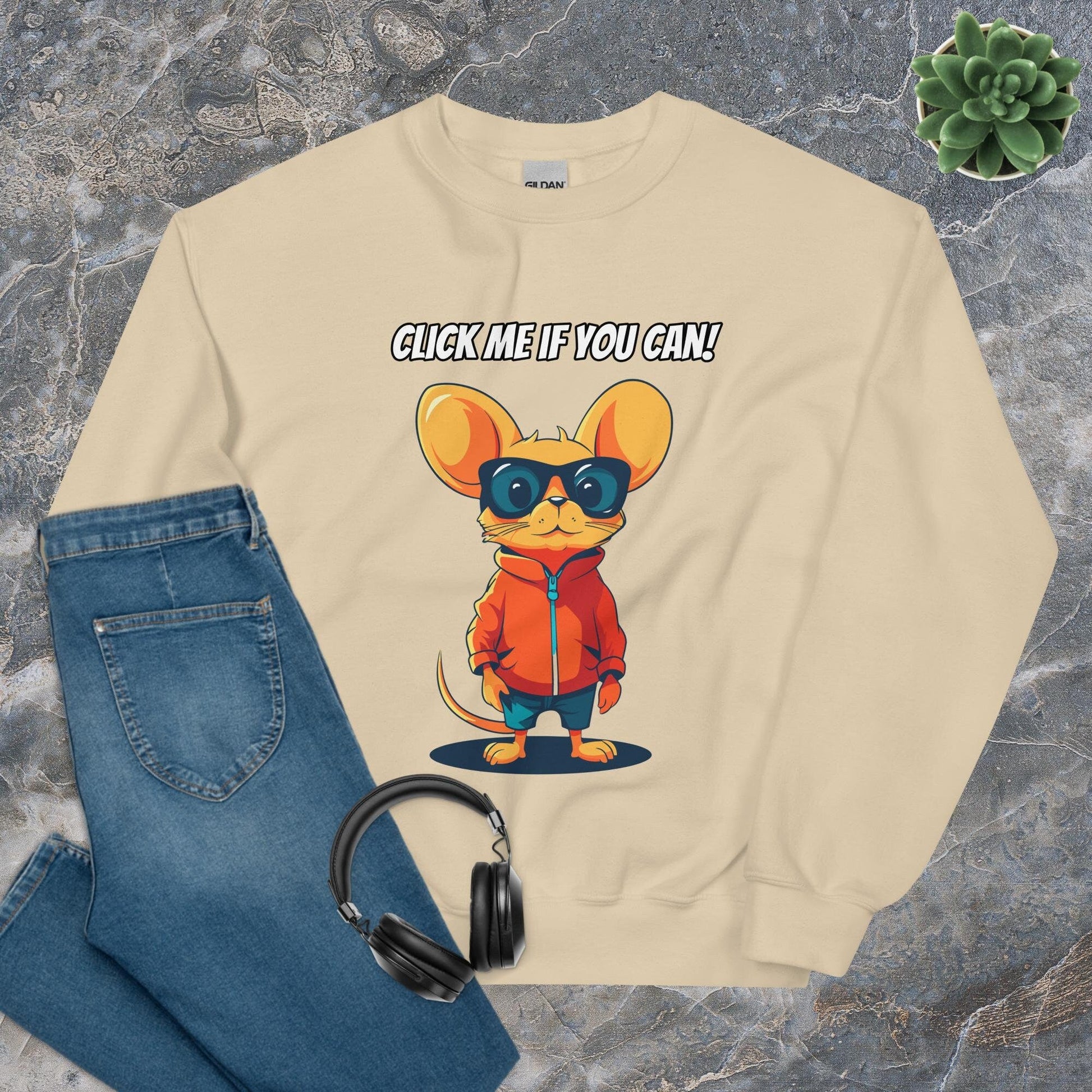 Click Me If You Can Developer Sweatshirt - Raiden Gate Design