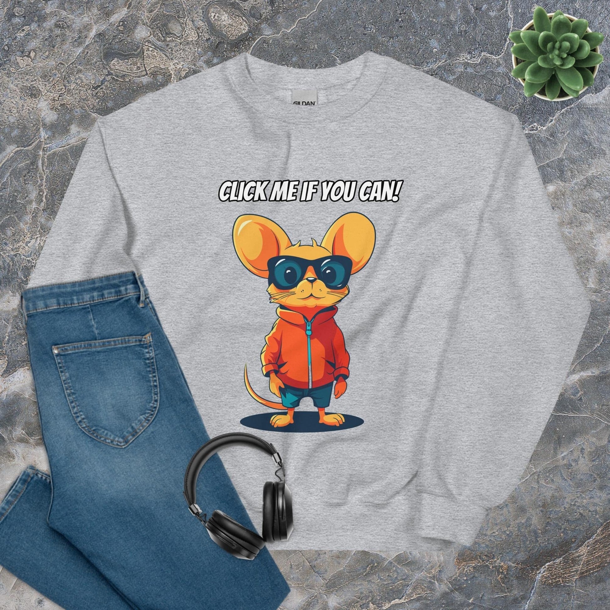 Click Me If You Can Developer Sweatshirt - Raiden Gate Design