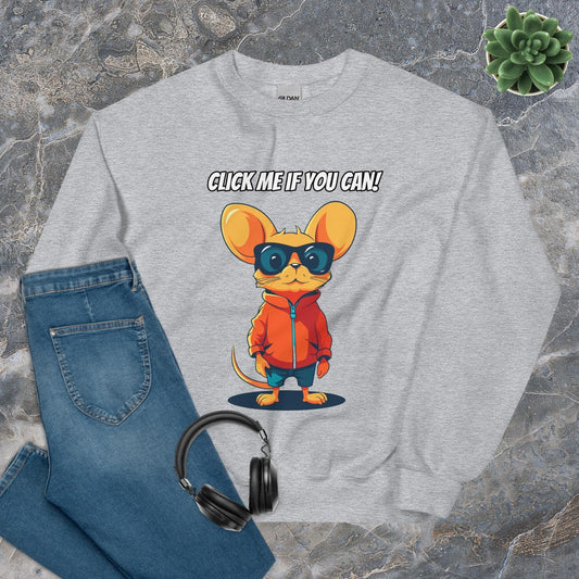 Click Me If You Can Developer Sweatshirt - Raiden Gate Design