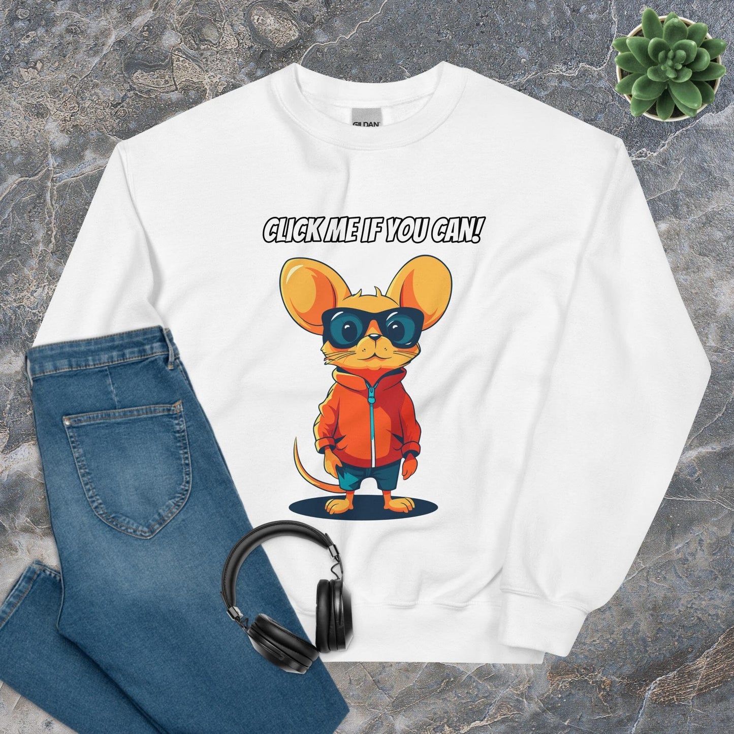 Click Me If You Can Developer Sweatshirt - Raiden Gate Design