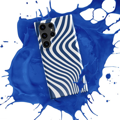 Curvy White Lines Samsung Galaxy S24 Ultra Case - Elegant Geometric Design - Raiden Gate Design