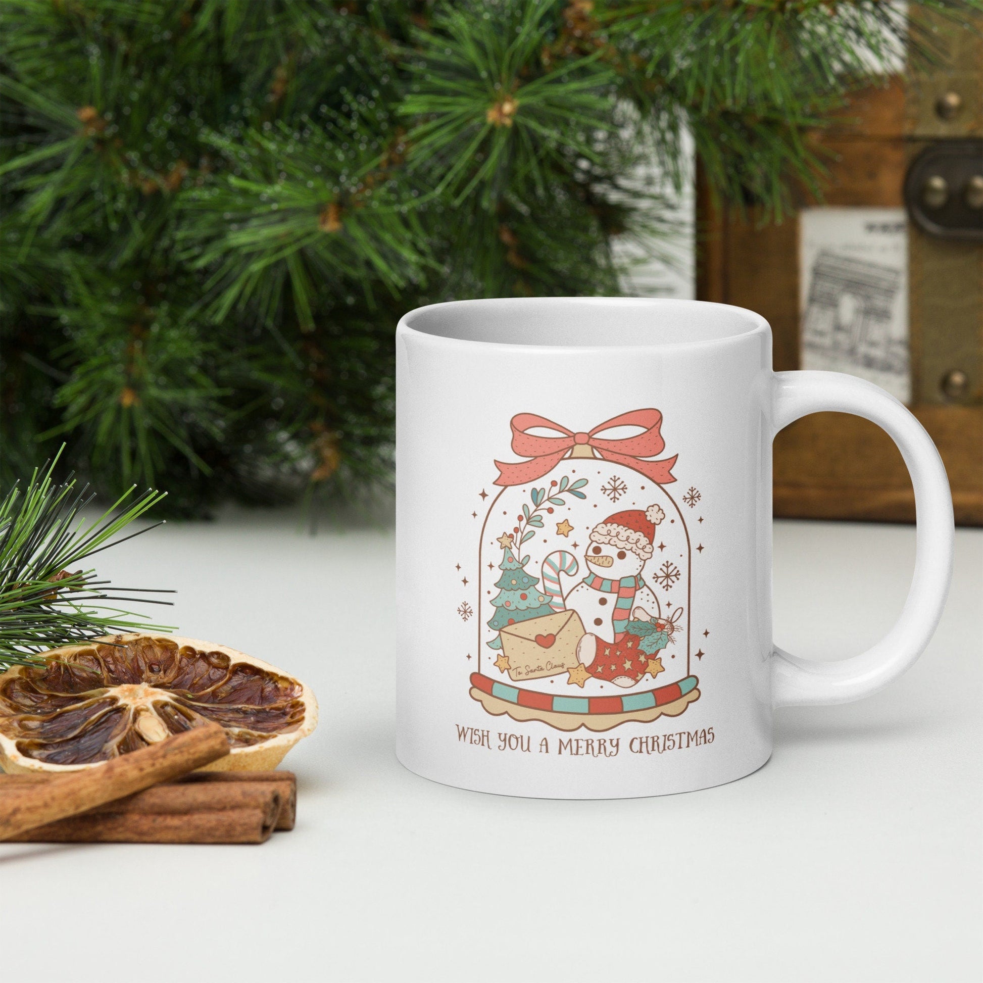 Cute Snowman Vintage Christmas Coffee Mug | Funny Gnome Christmas Mug | Cute Christmas Season Mug for Kids - Raiden Gate Design