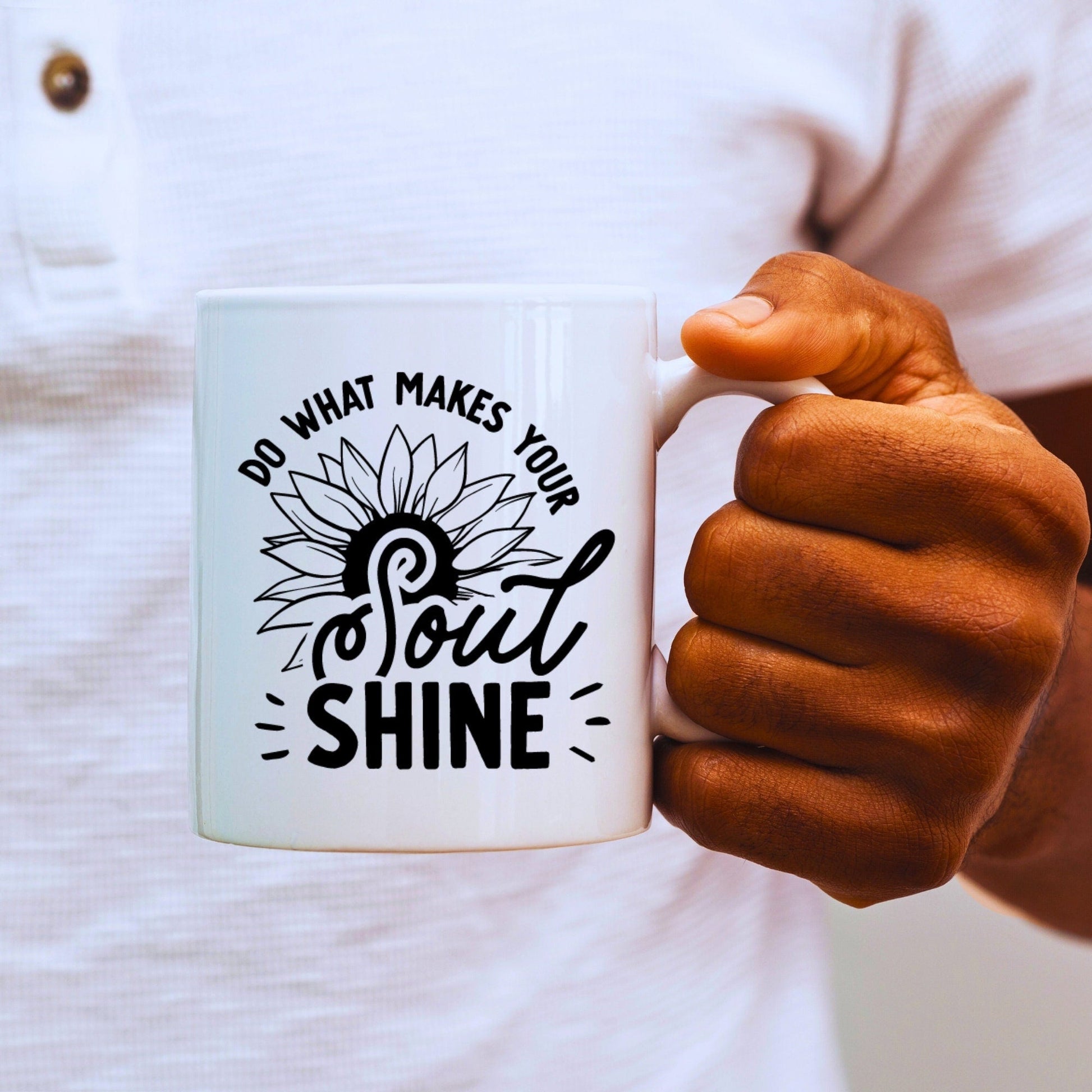Do what makes your soul shine - Bible Verse Faith Coffee Mug - Christian Religious - Dad Mug with Affirmations - Supportive Baptism Gift - Raiden Gate Design