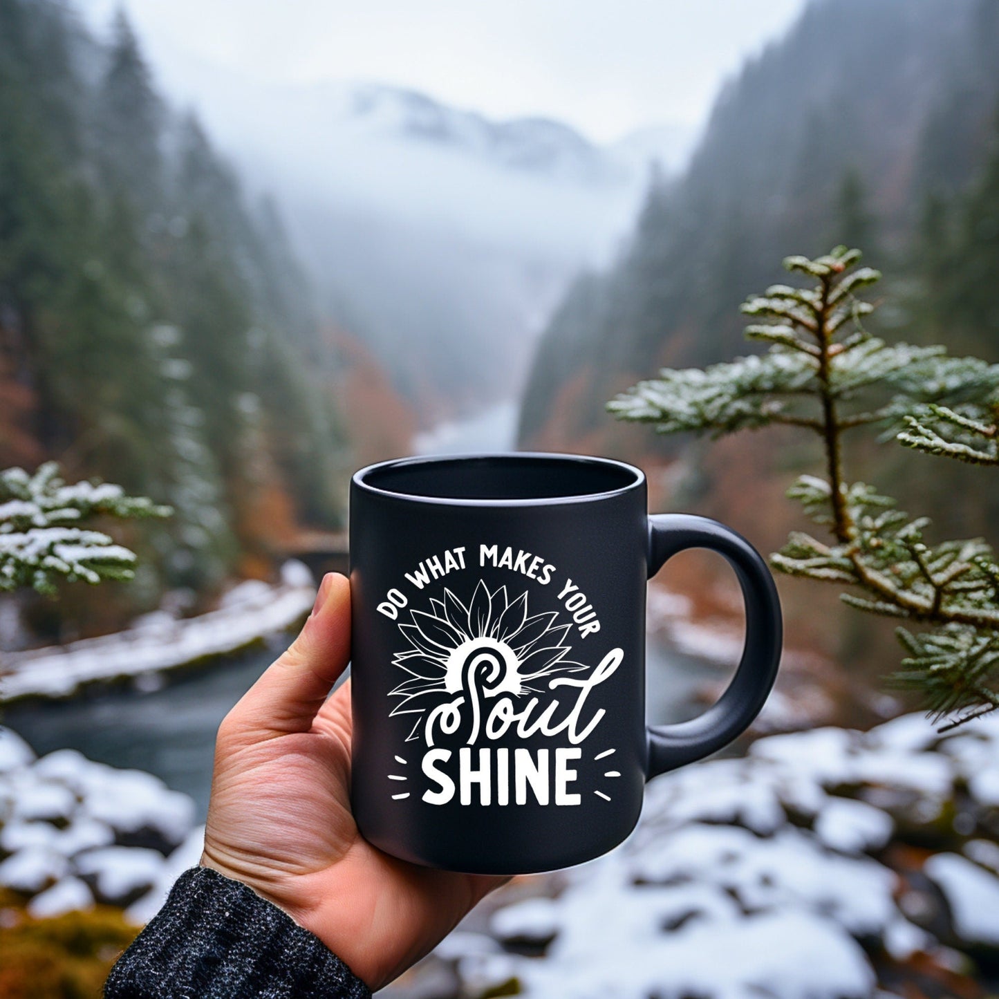 Do what makes your soul shine - Bible Verse Faith Coffee Mug - Christian Religious - Dad Mug with Affirmations - Supportive Baptism Gift - Raiden Gate Design