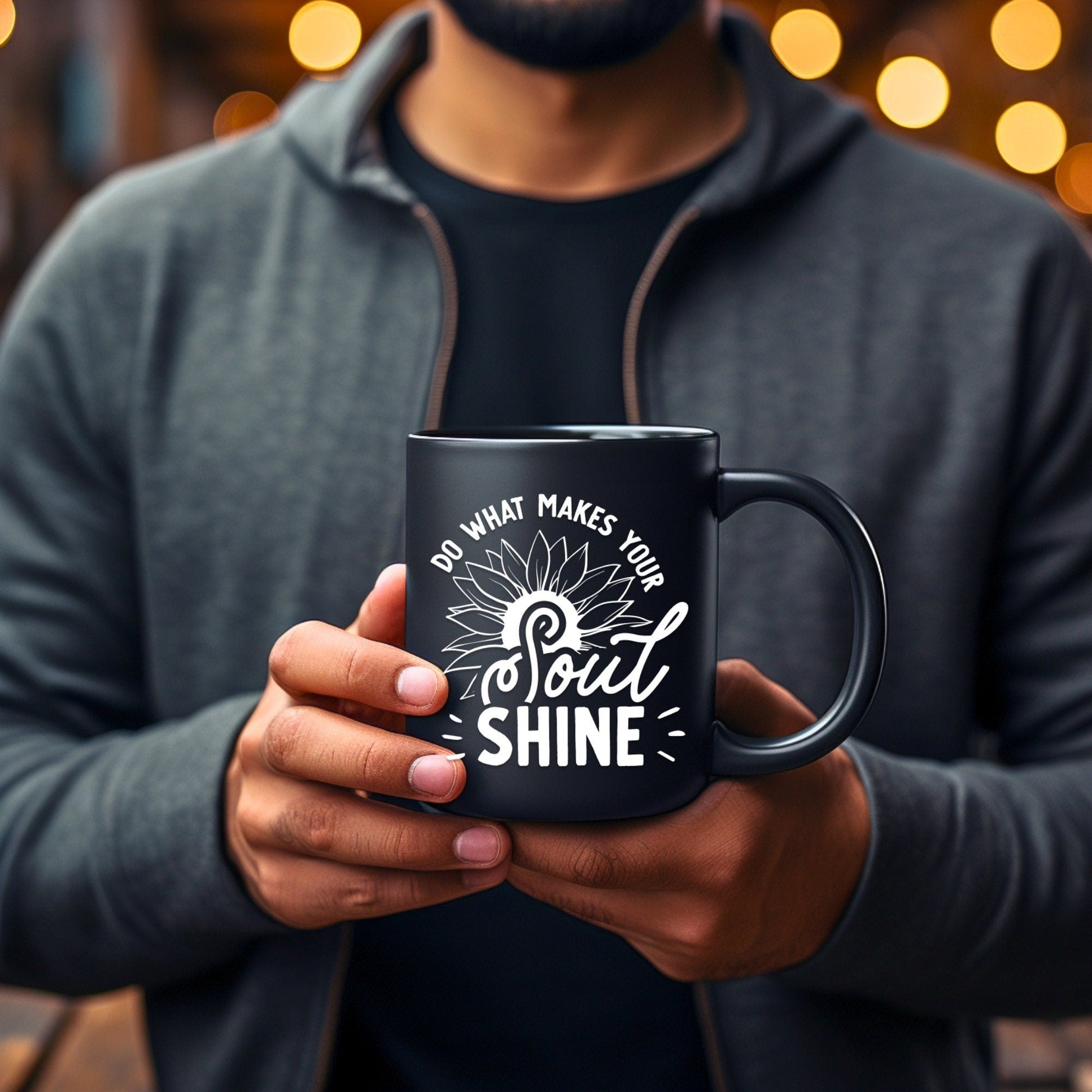 Do what makes your soul shine - Bible Verse Faith Coffee Mug - Christian Religious - Dad Mug with Affirmations - Supportive Baptism Gift - Raiden Gate Design