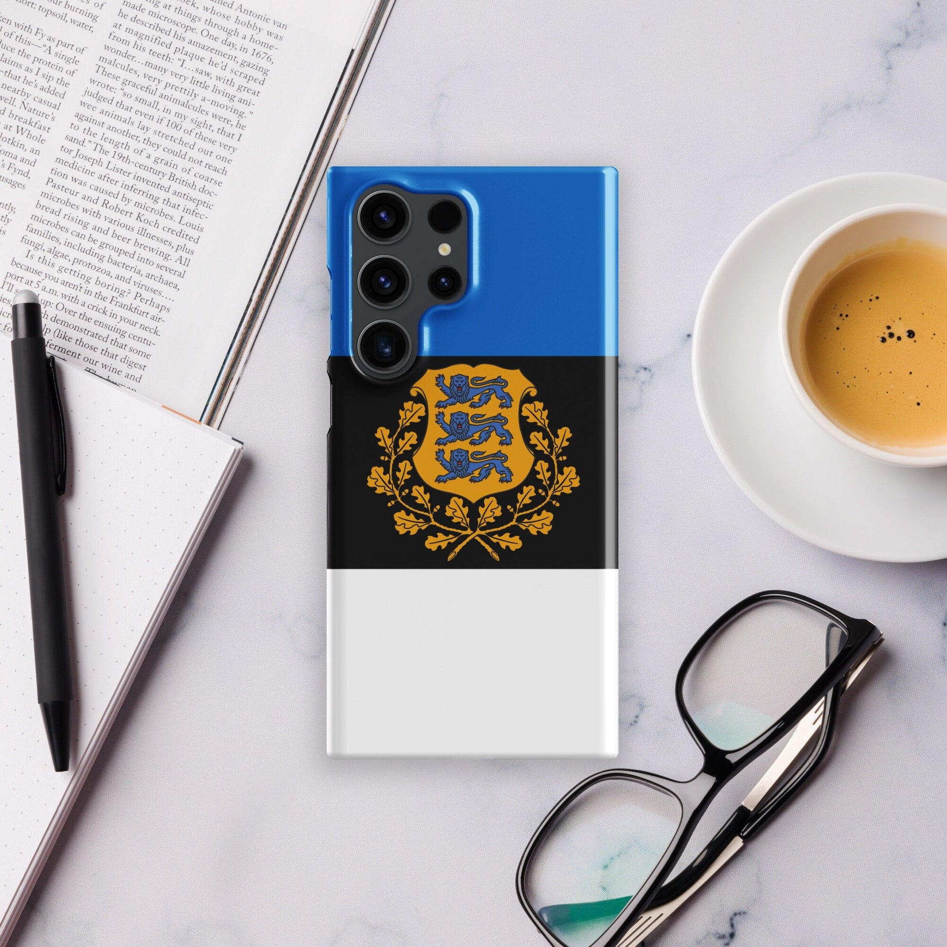 Estonia Flag Samsung Galaxy Phone Case for Samsung S24 and Samsung S23 for Patriots - Raiden Gate Design