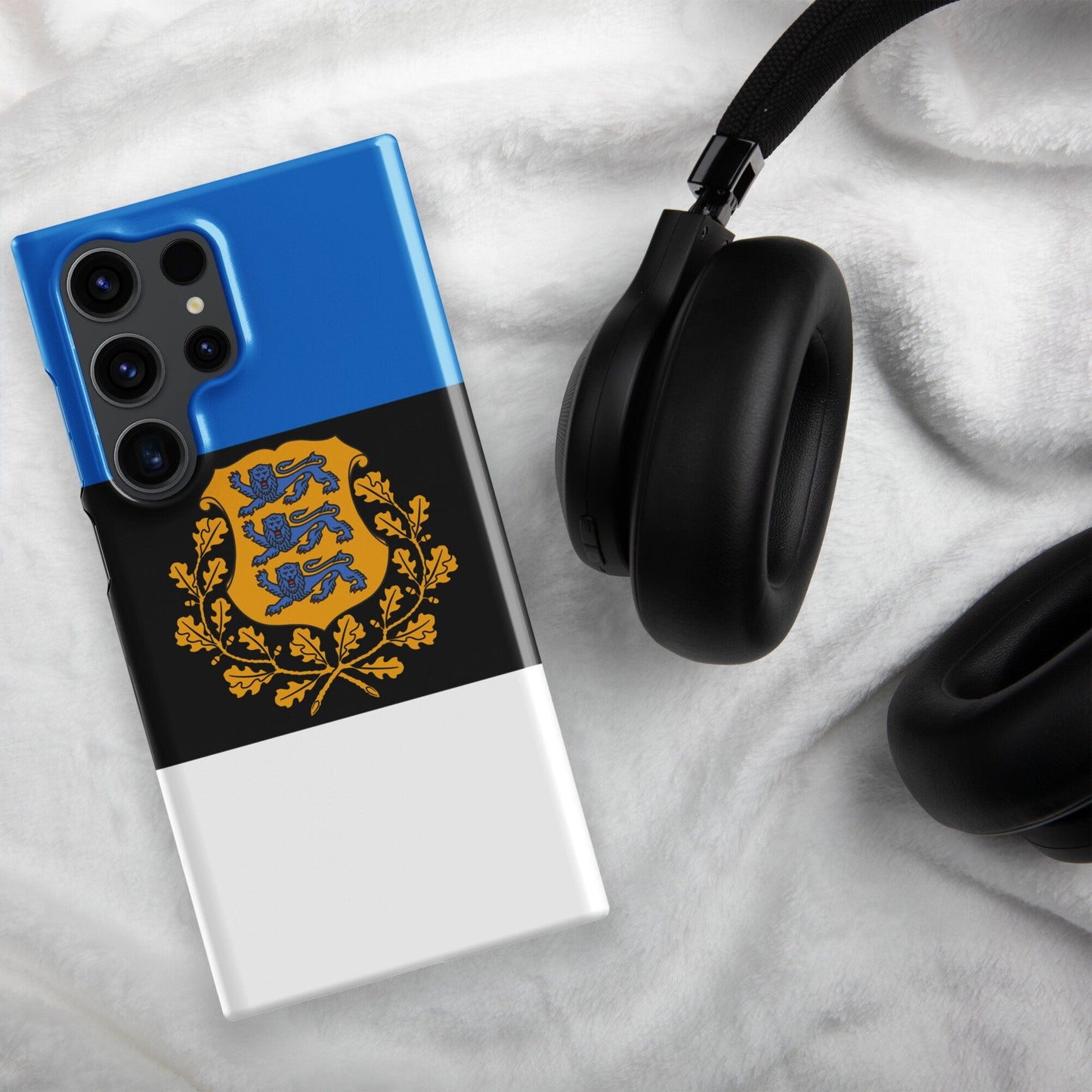 Estonia Flag Samsung Galaxy Phone Case for Samsung S24 and Samsung S23 for Patriots - Raiden Gate Design