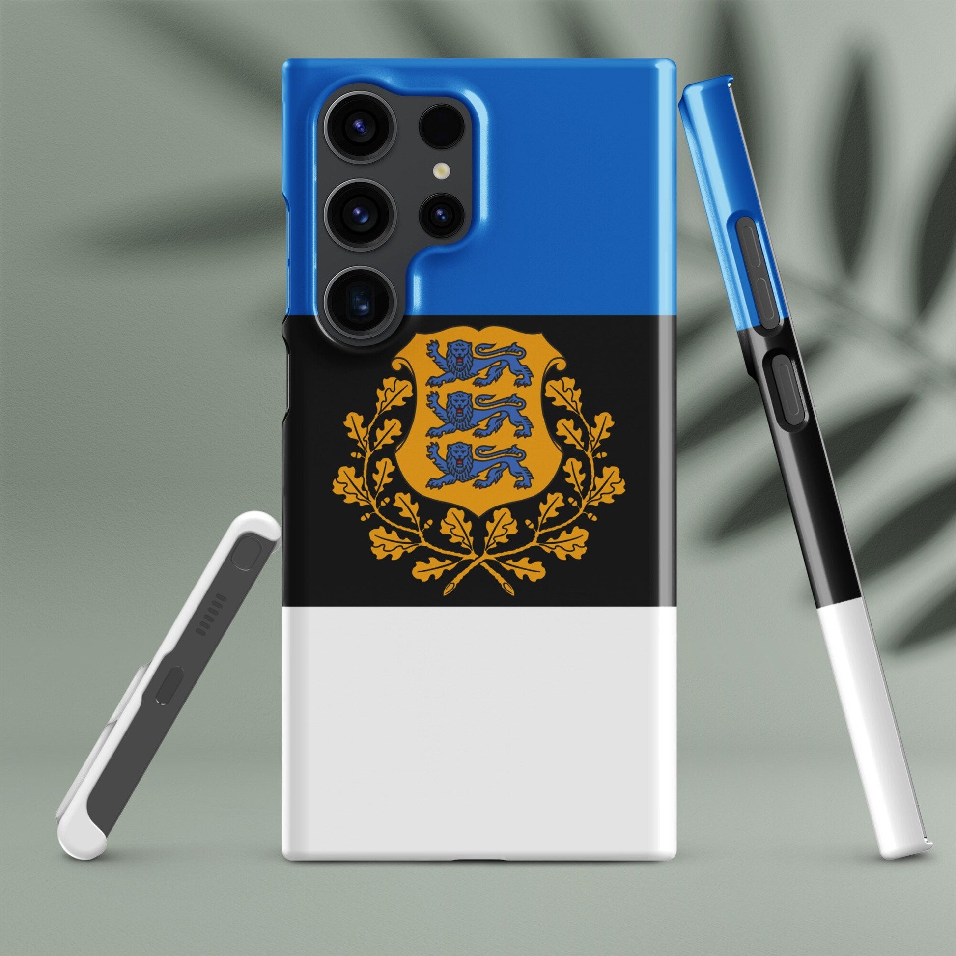 Estonia Flag Samsung Galaxy Phone Case for Samsung S24 and Samsung S23 for Patriots - Raiden Gate Design
