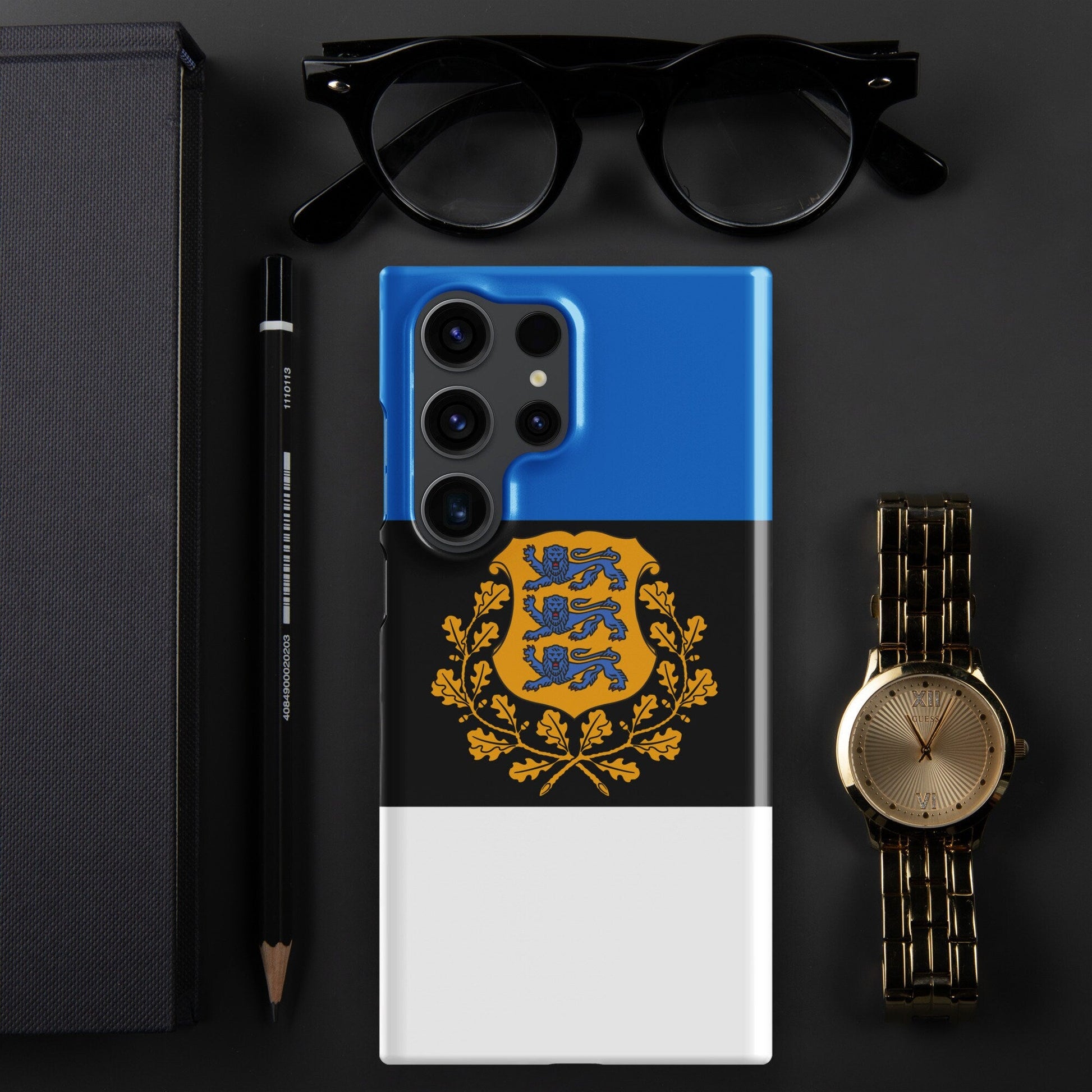 Estonia Flag Samsung Galaxy Phone Case for Samsung S24 and Samsung S23 for Patriots - Raiden Gate Design
