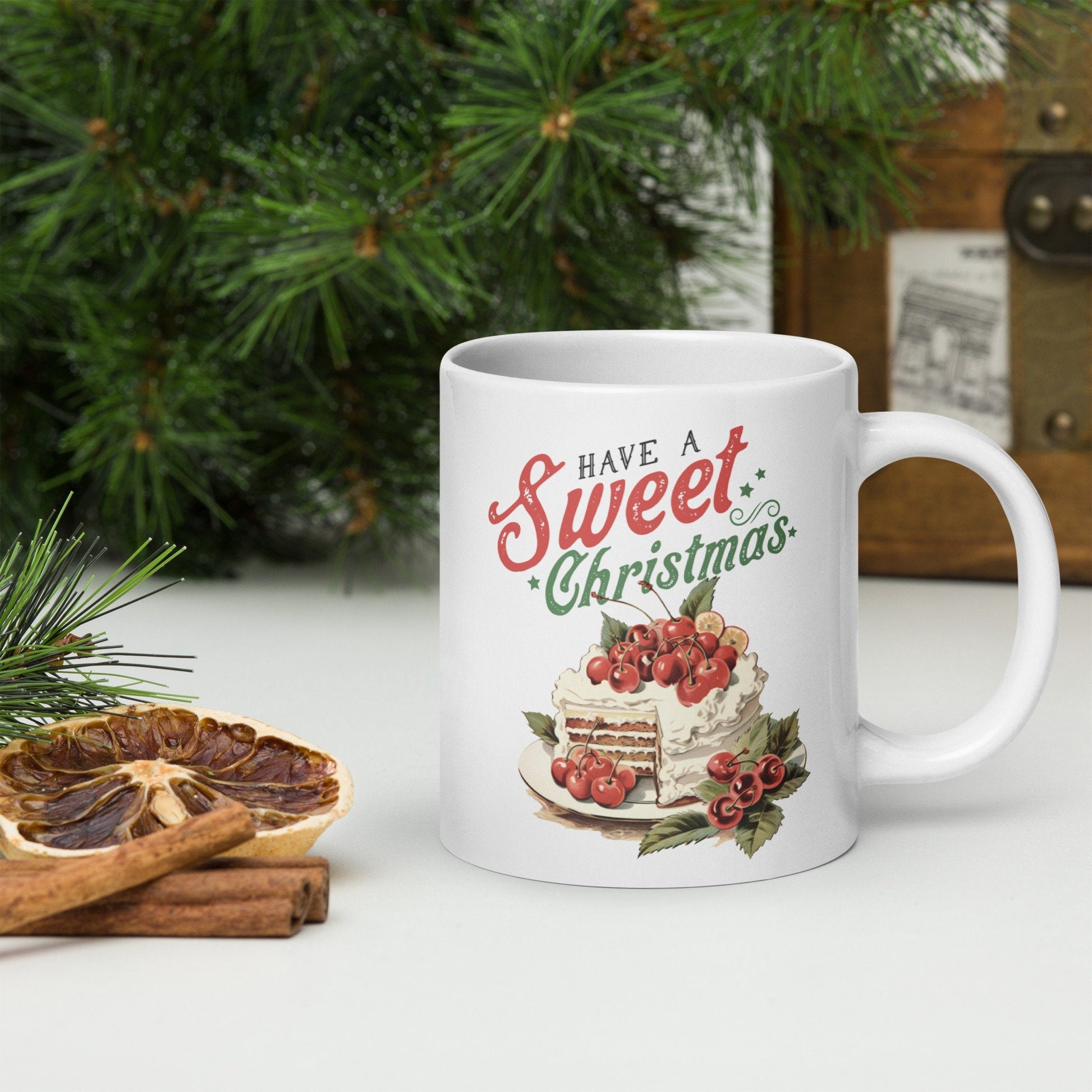 Have a Sweet Christmas Vintage Christmas Coffee Mug | Funny Gnome Christmas Mug | Cute Christmas Season Mug for Kids - Raiden Gate Design