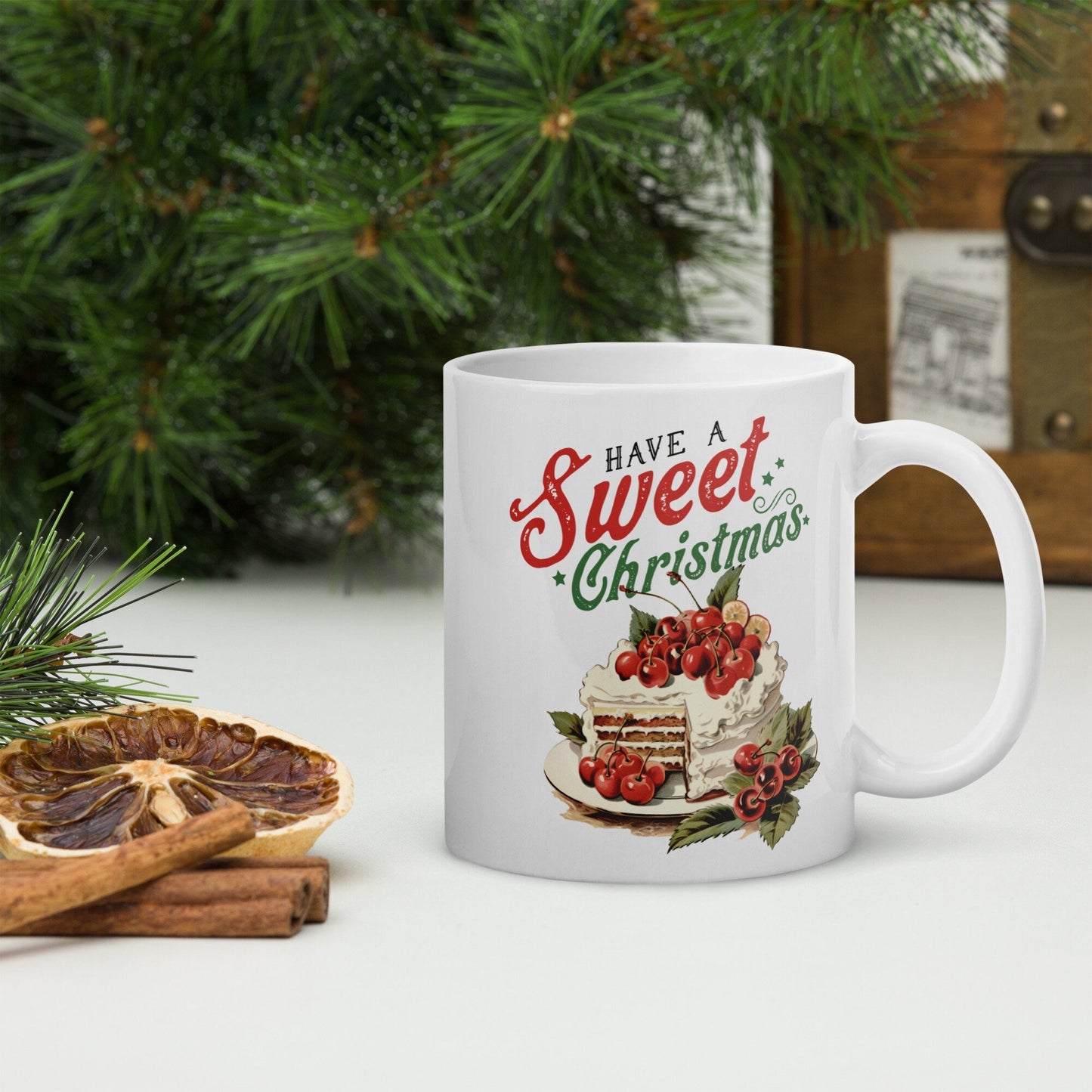 Have a Sweet Christmas Vintage Christmas Coffee Mug | Funny Gnome Christmas Mug | Cute Christmas Season Mug for Kids - Raiden Gate Design