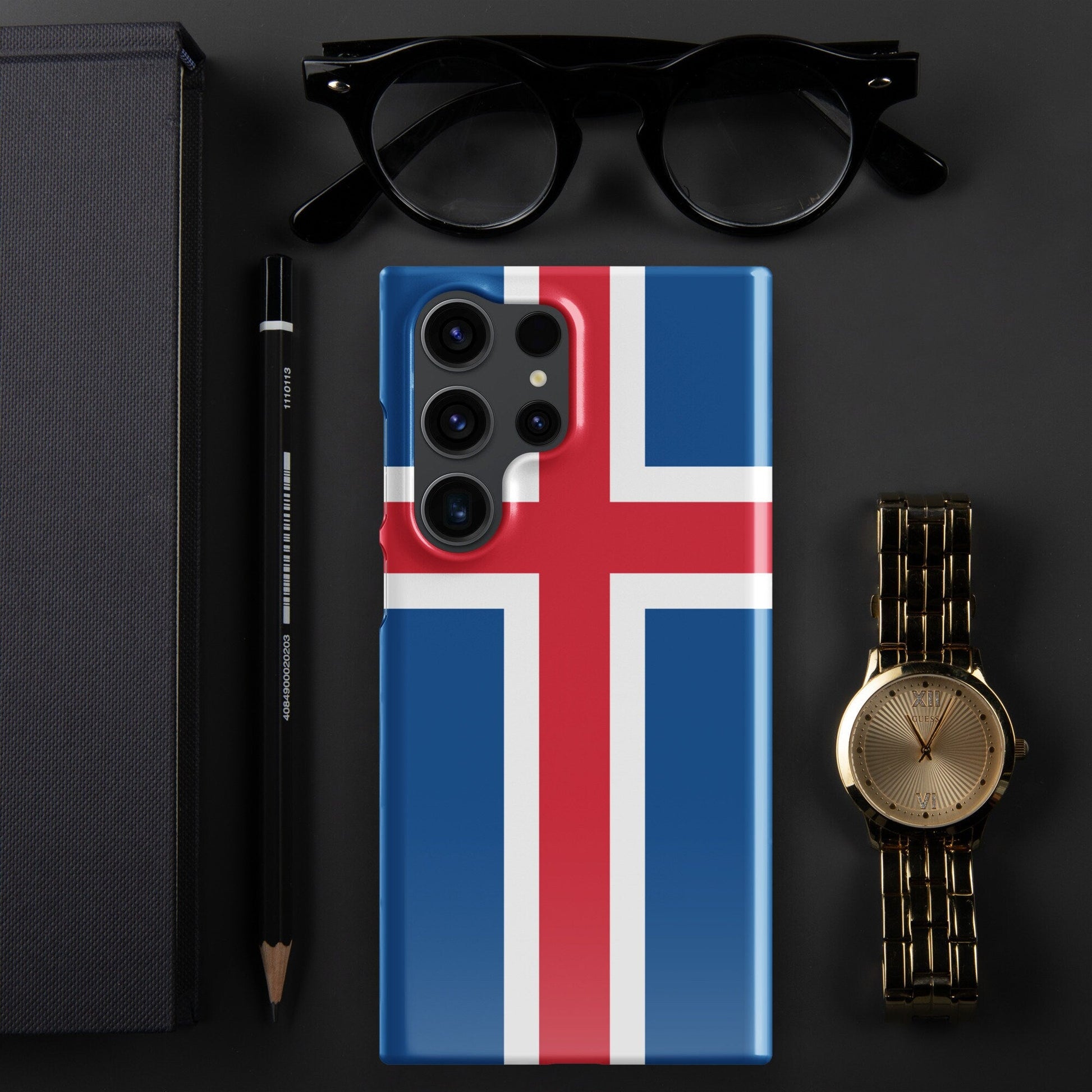 Iceland Flag Samsung Galaxy Phone Case for Samsung S24 and Samsung S23 for Patriots - Raiden Gate Design