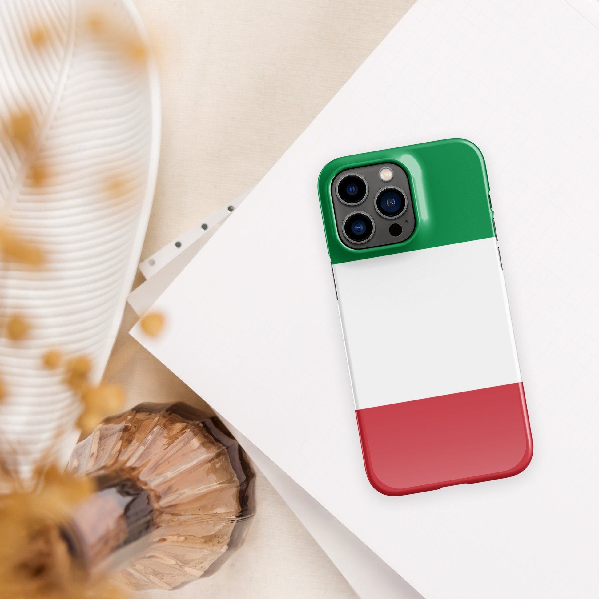 Italy Flag | Aesthetic Phone Case | iPhone 15 Pro Max | Patriotic Phone Case | Tough Case - Raiden Gate Design