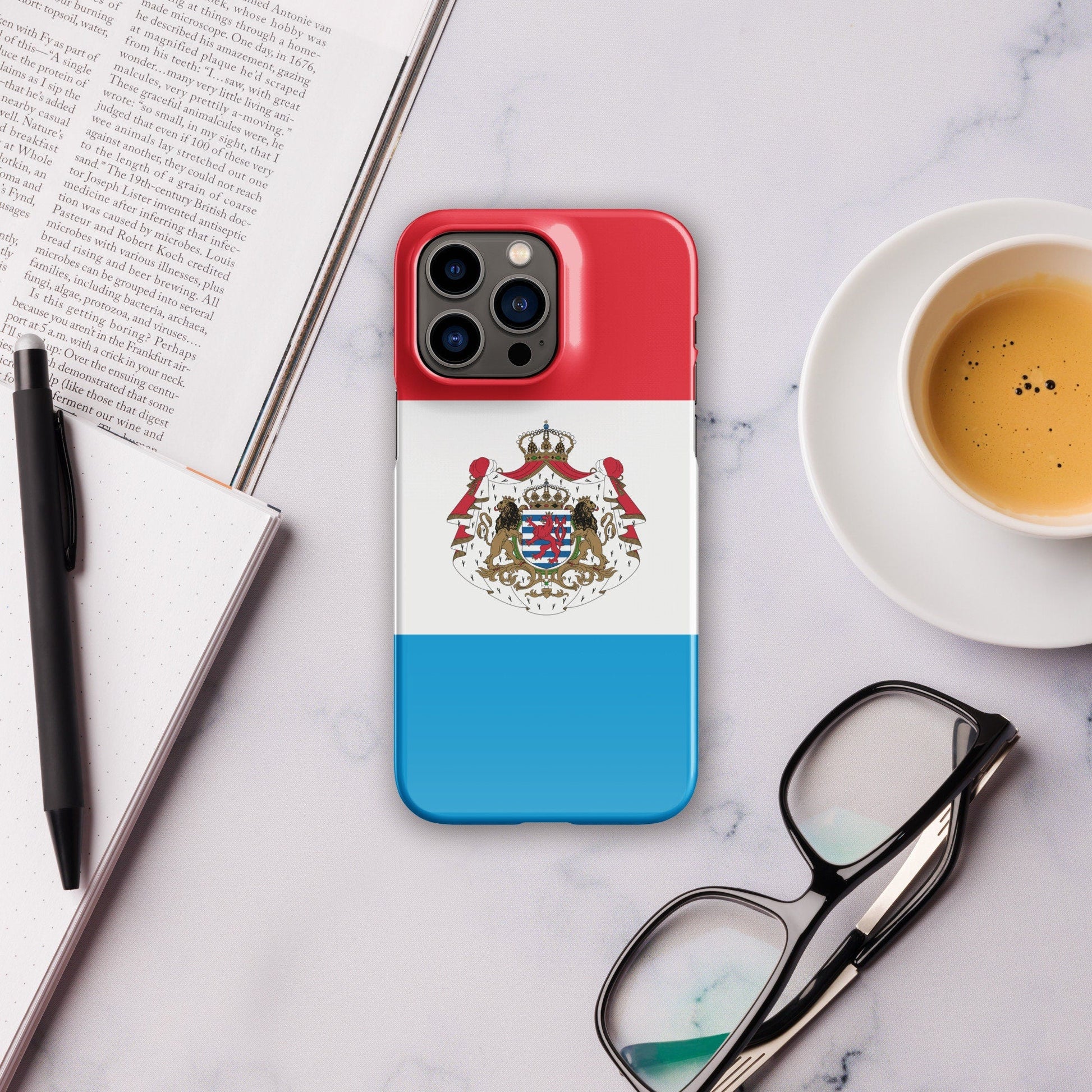 Luxembourg Flag | Aesthetic Phone Case | iPhone 15 Pro Max | Patriotic Phone Case | Tough Case - Raiden Gate Design