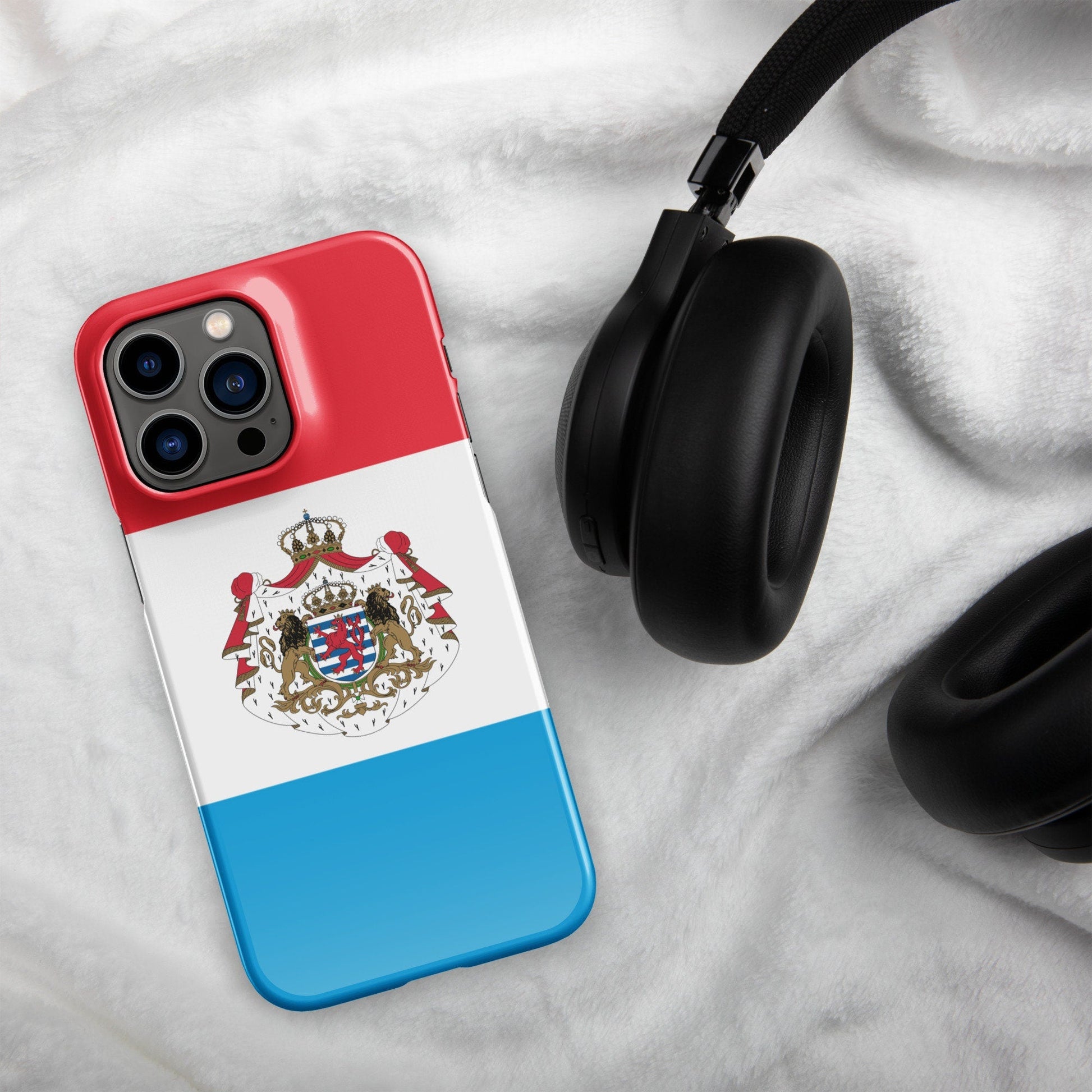 Luxembourg Flag | Aesthetic Phone Case | iPhone 15 Pro Max | Patriotic Phone Case | Tough Case - Raiden Gate Design