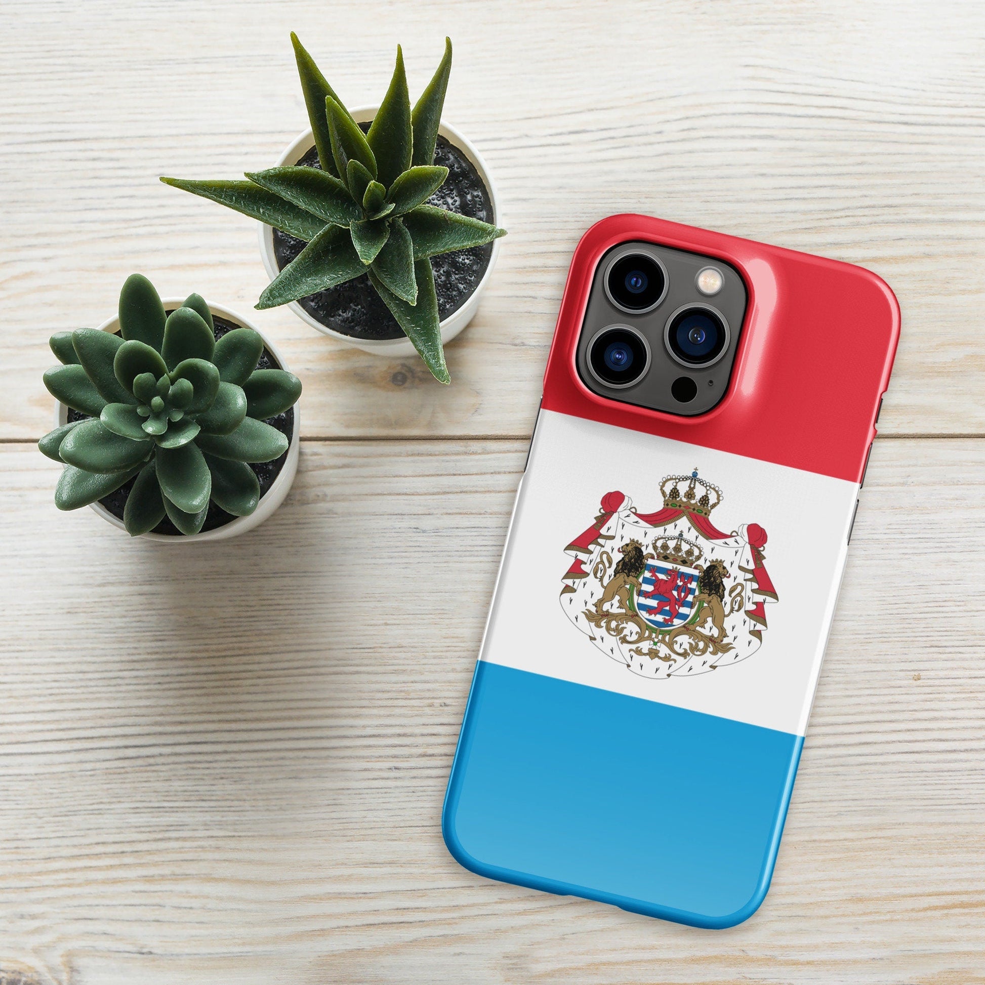 Luxembourg Flag | Aesthetic Phone Case | iPhone 15 Pro Max | Patriotic Phone Case | Tough Case - Raiden Gate Design
