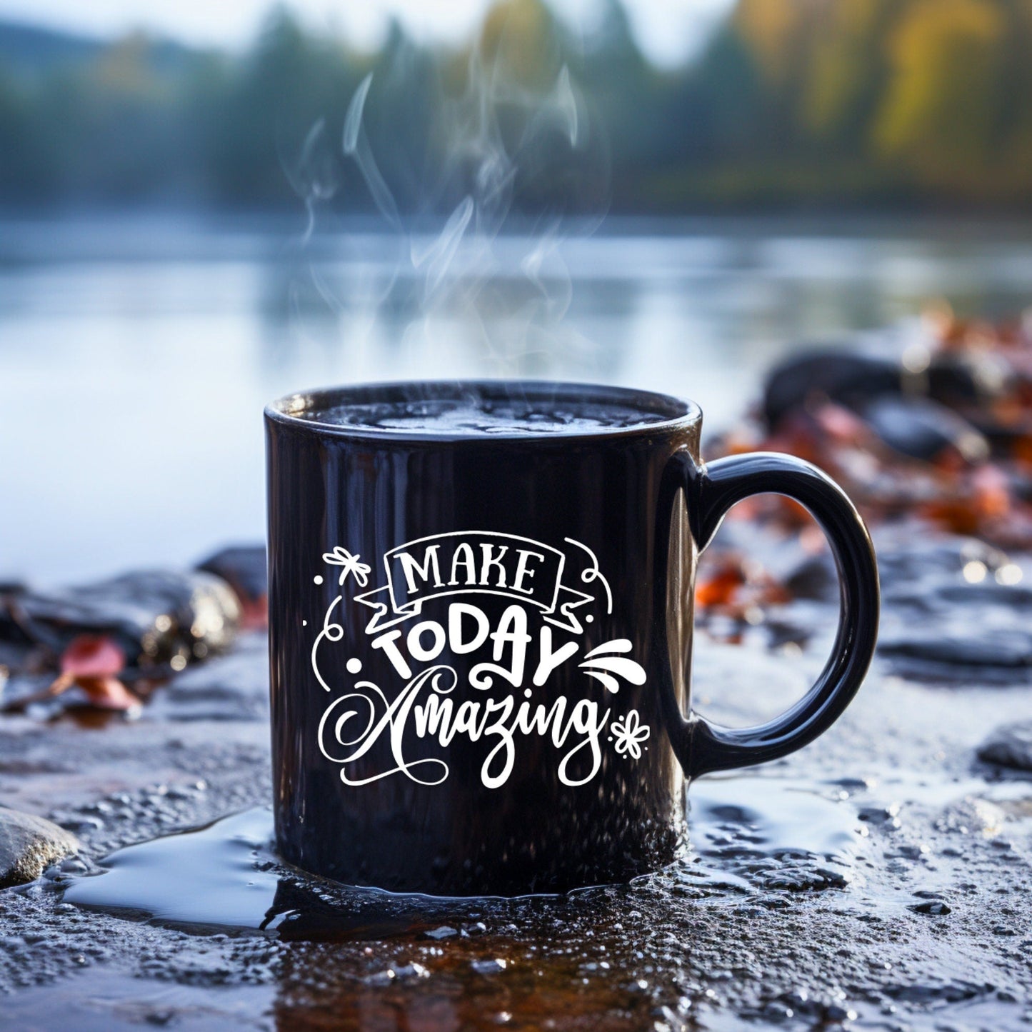 Make Today Amazing - Bible Verse Faith Coffee Mug - Christian Religious Gift for Him - Dad Mug with Affirmations - Supportive Baptism Gift - Raiden Gate Design