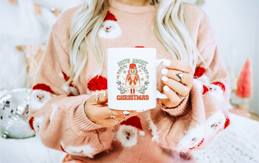Nuts about Christmas Vintage Christmas Coffee Mug | Funny Gnome Christmas Mug | Cute Christmas Season Mug for Kids - Raiden Gate Design