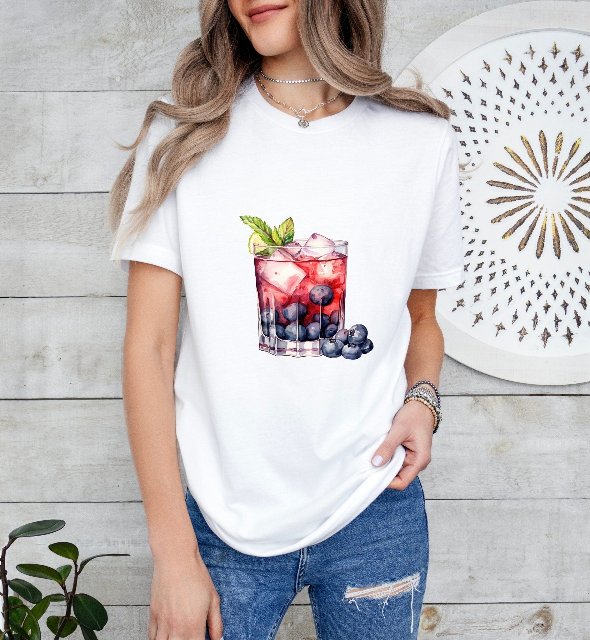 Old Glory Groom or Bride Cocktail Bar Shirt - Minimalist Aesthetic T-Shirt for Bachelor or Hen Party - Fun and Chic Design - Raiden Gate Design