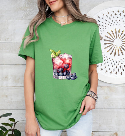 Old Glory Groom or Bride Cocktail Bar Shirt - Minimalist Aesthetic T-Shirt for Bachelor or Hen Party - Fun and Chic Design - Raiden Gate Design
