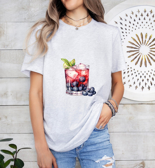 Old Glory Groom or Bride Cocktail Bar Shirt - Minimalist Aesthetic T-Shirt for Bachelor or Hen Party - Fun and Chic Design - Raiden Gate Design